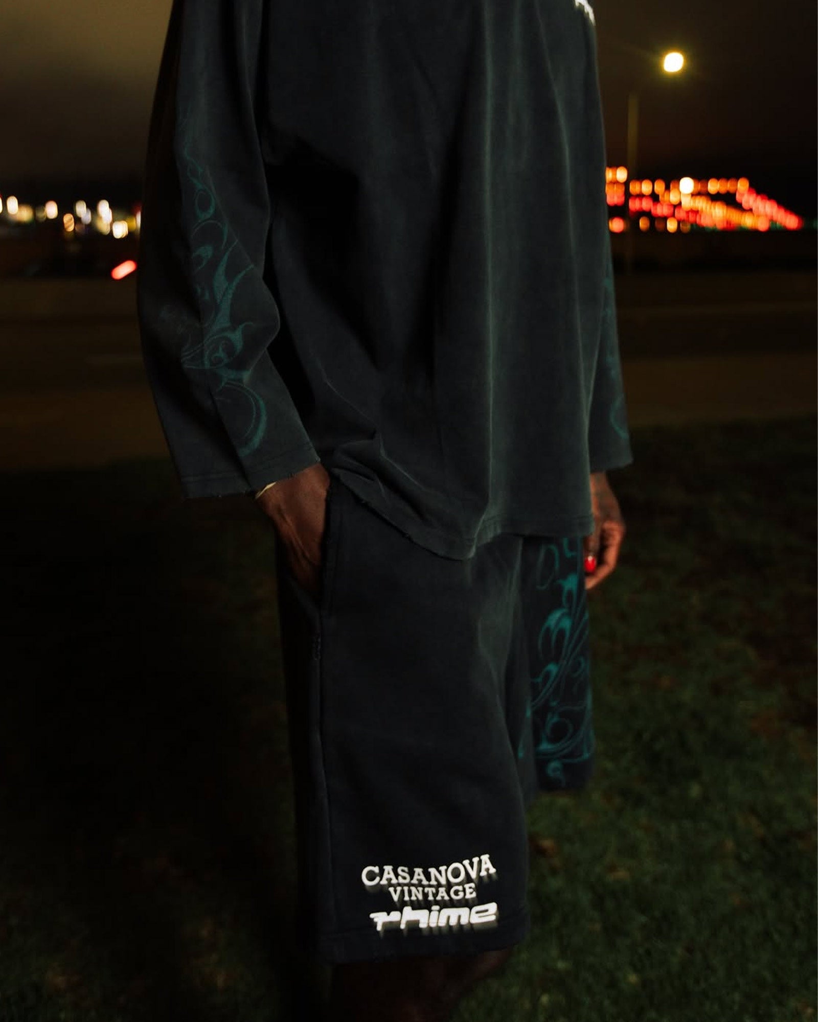 CASANOVA×RHIME・カサノバ×ライム -  CASANOVA×RHIME SHORTS/BLACK