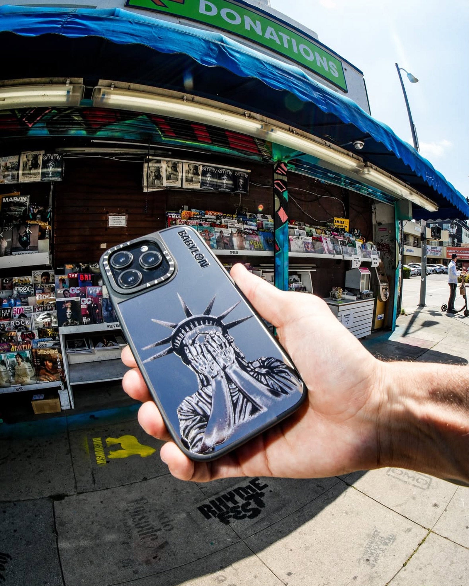 BABYLON LA・バビロンエルエー - スマホアクセサリー CASETIFY LADY LIBERTY PHONE CASE / BLACK