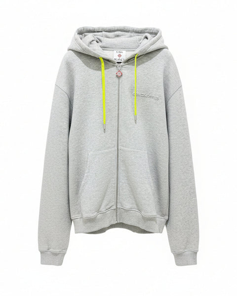 CASABLANCA (カサブランカ) SS26 CASHMERE BLEND ZIP-UP HOODED