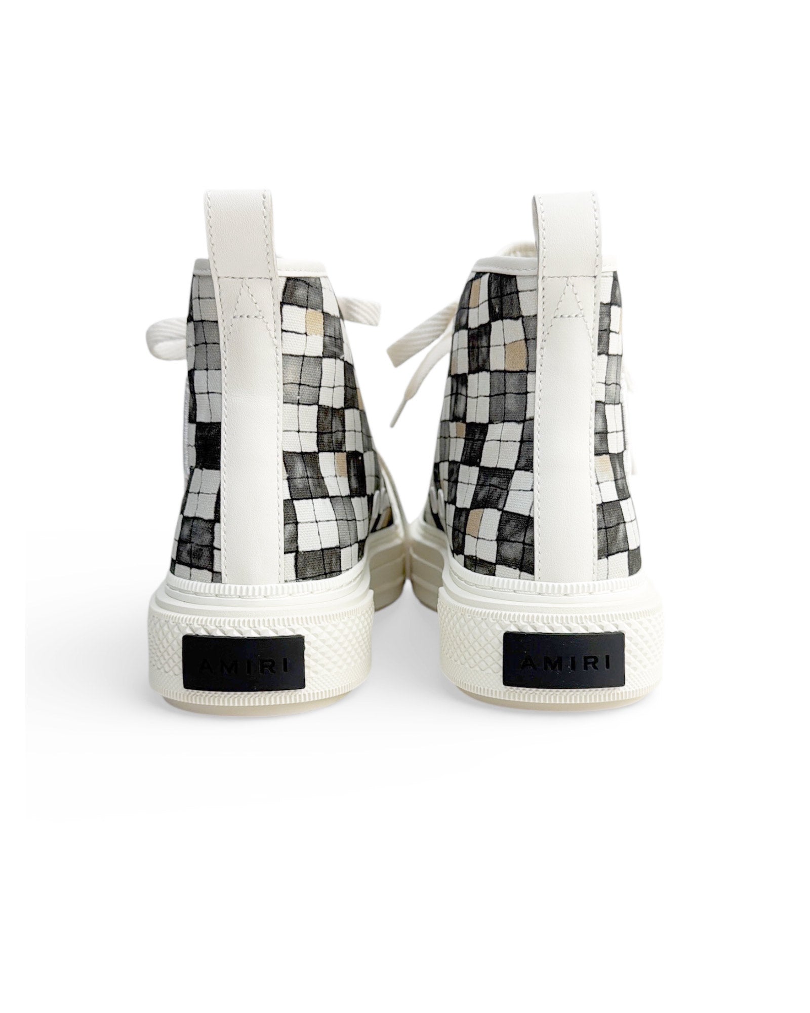 AMIRI・アミリ - ローカットスニーカー CHECKERED COURT HI / BLACK