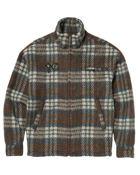 THUG CLUB(サグクラブ)「 CLASSIC CHECK FULL-ZIP JACKET / BLUE