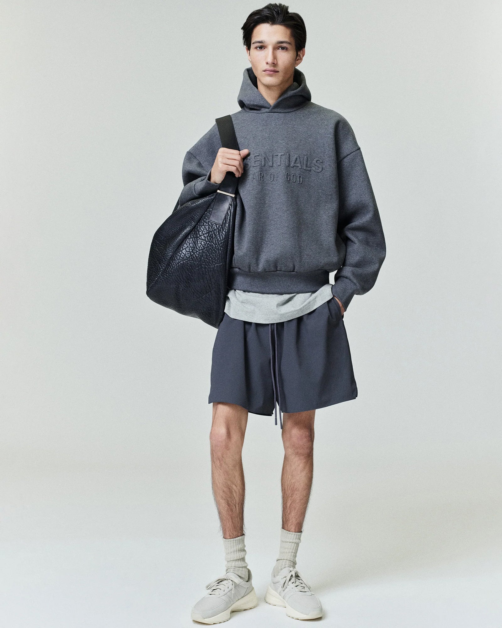 ESSENTIALS・エッセンシャルズ - パーカー・フーディ CLASSIC HOODIE / CHARCOAL HEATHER