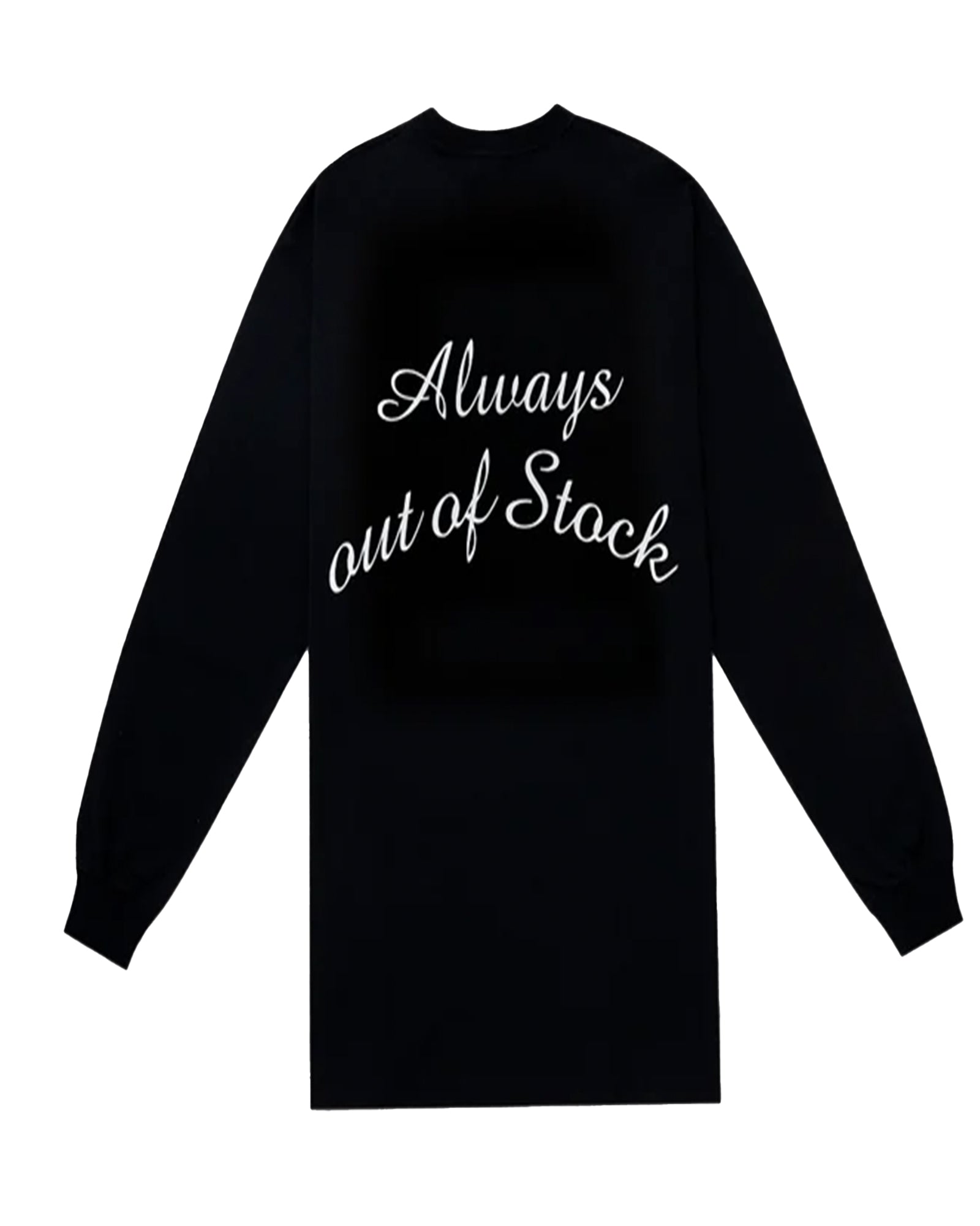 ALWAYS OUT OF STOCK・オールウェイズ アウト オブ ストック - L/S Tシャツ CLASSIC LOGO L/S TEE / BLACK