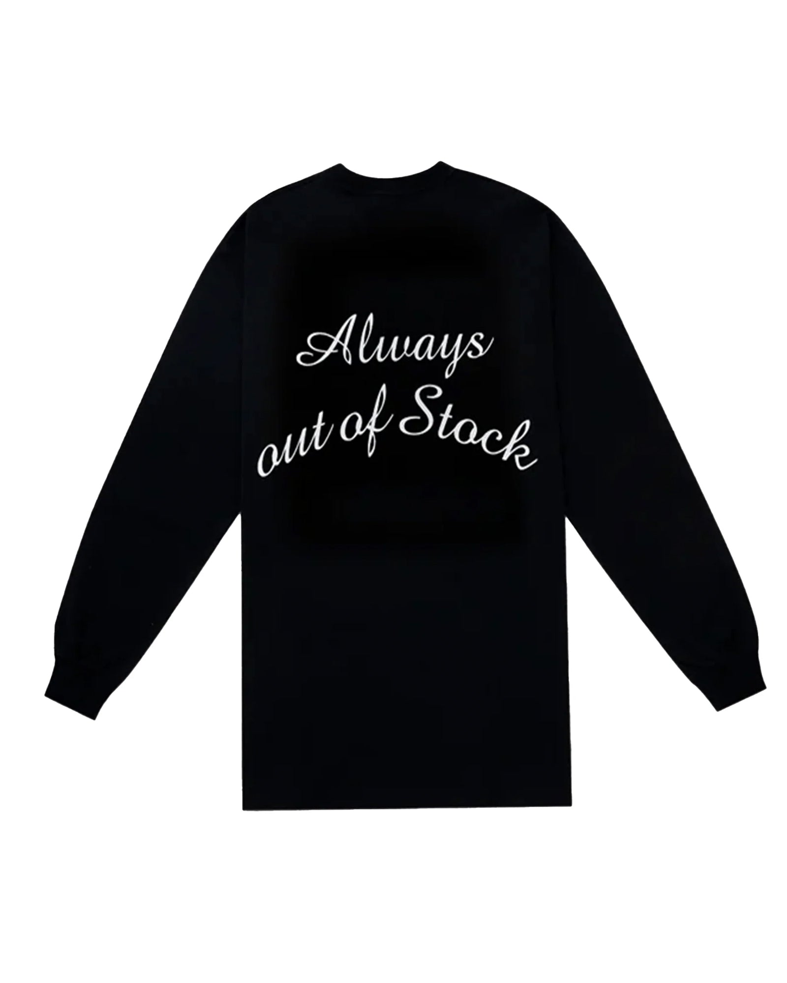 ALWAYS OUT OF STOCK・オールウェイズ アウト オブ ストック - L/S Tシャツ CLASSIC LOGO L/S TEE / BLACK
