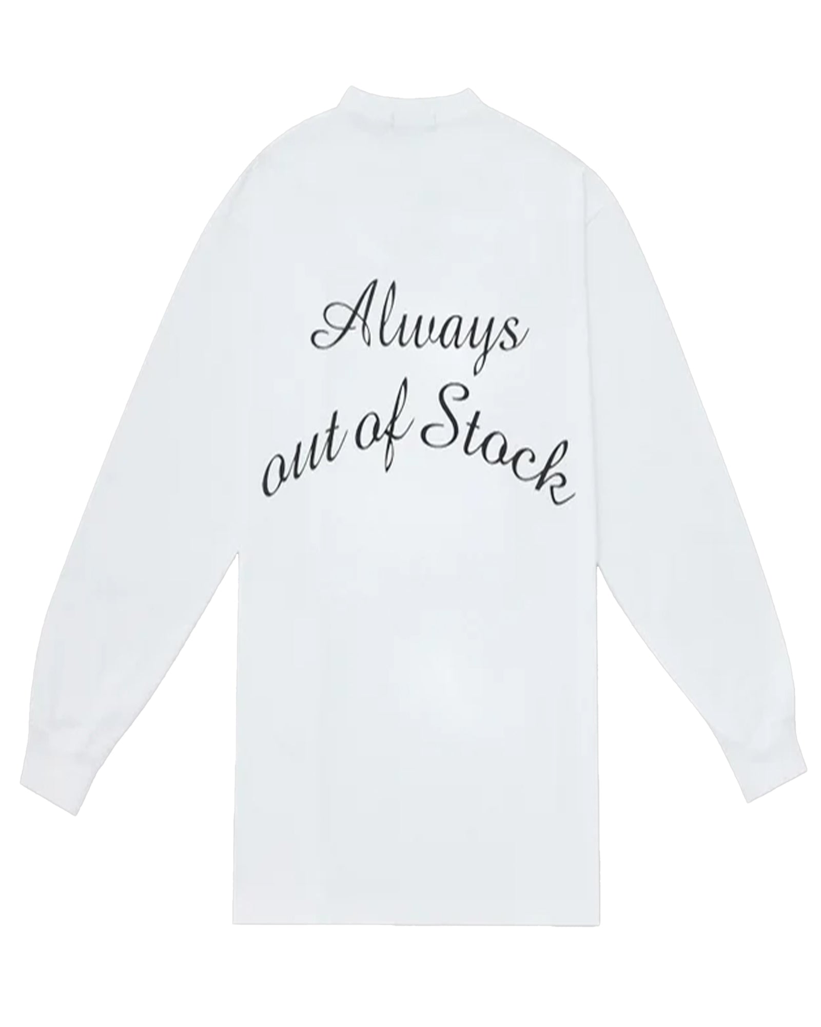 ALWAYS OUT OF STOCK・オールウェイズ アウト オブ ストック - L/S Tシャツ CLASSIC LOGO L/S TEE / WHITE