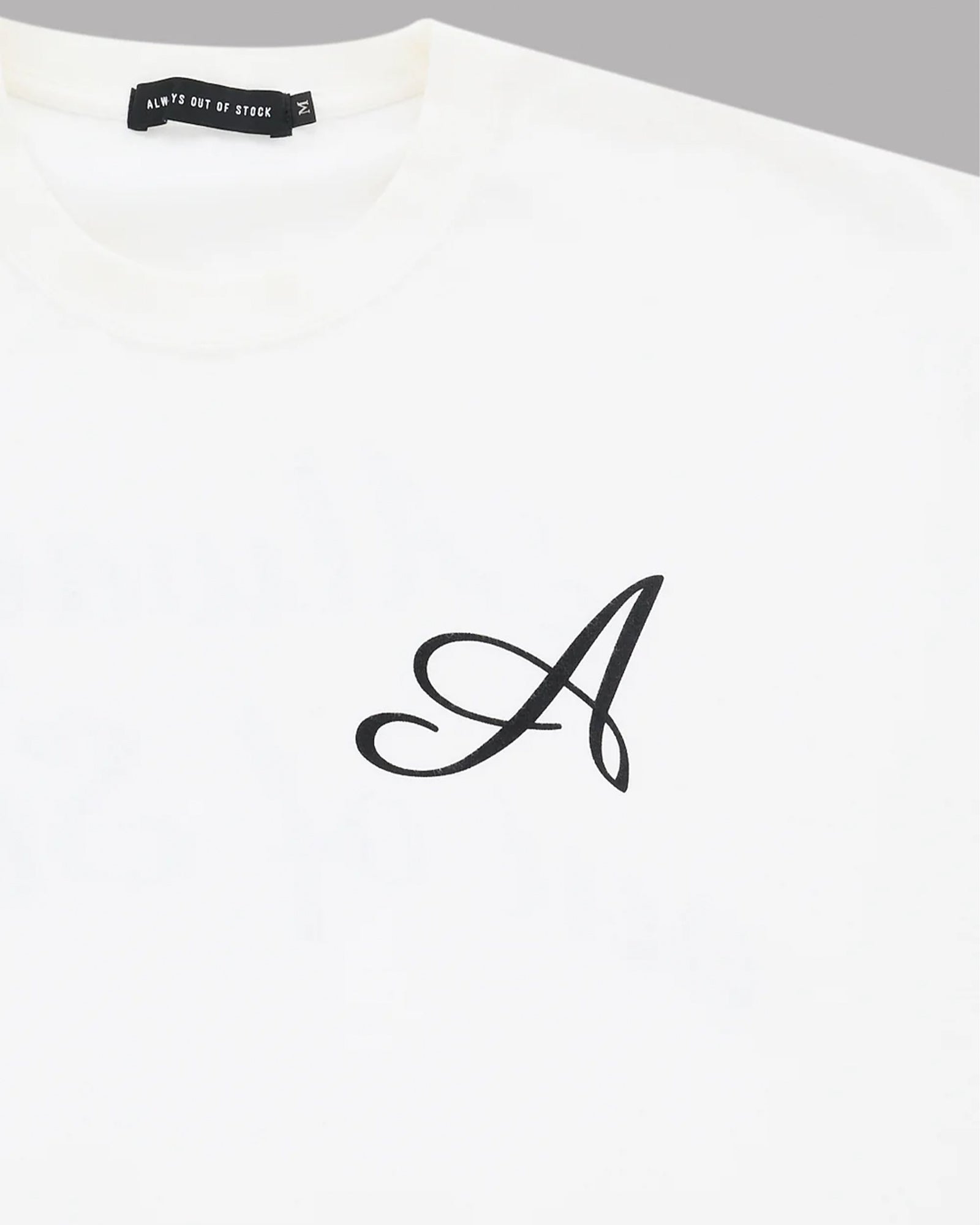 ALWAYS OUT OF STOCK・オールウェイズ アウト オブ ストック - L/S Tシャツ CLASSIC LOGO L/S TEE / WHITE