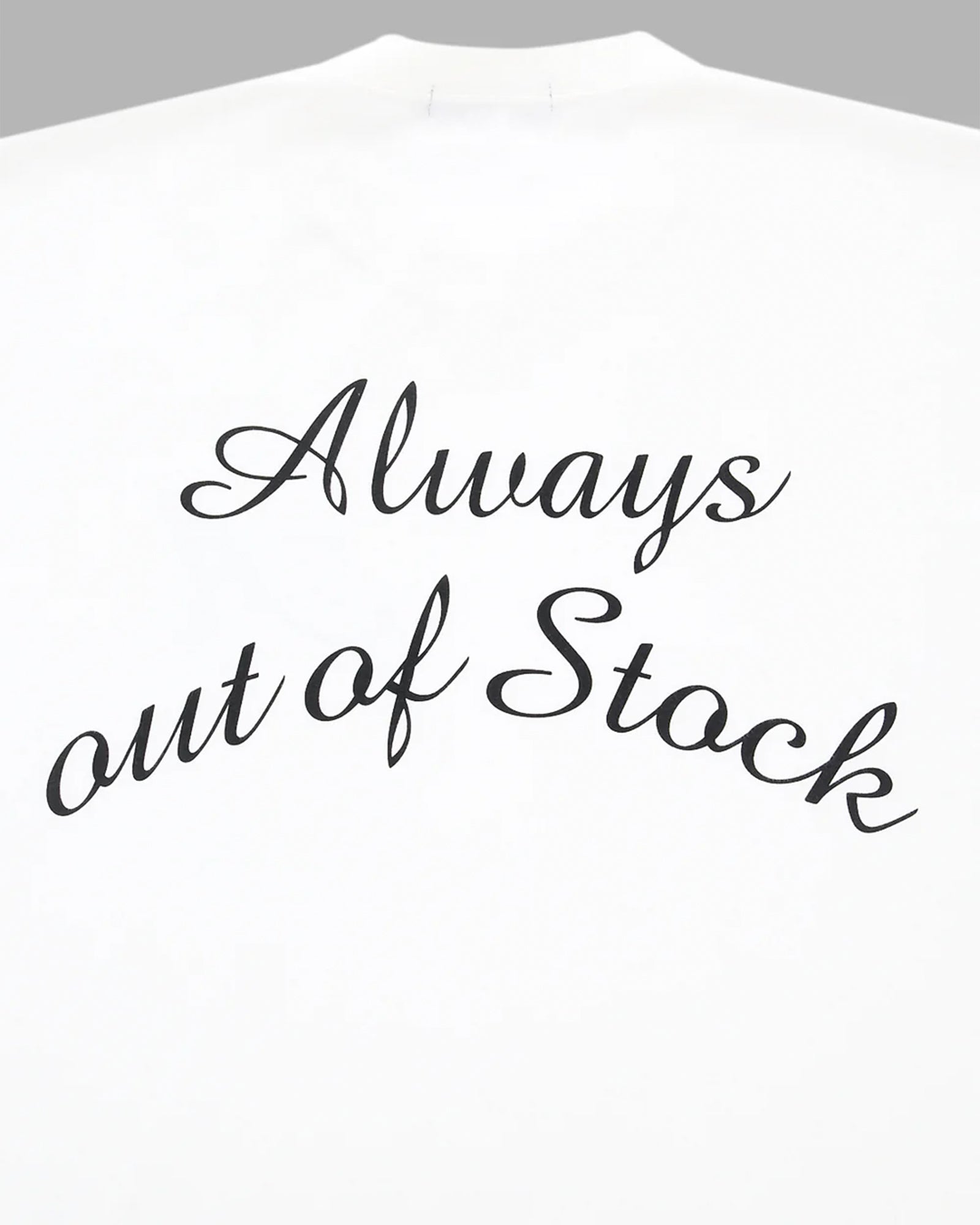 ALWAYS OUT OF STOCK・オールウェイズ アウト オブ ストック - L/S Tシャツ CLASSIC LOGO L/S TEE / WHITE