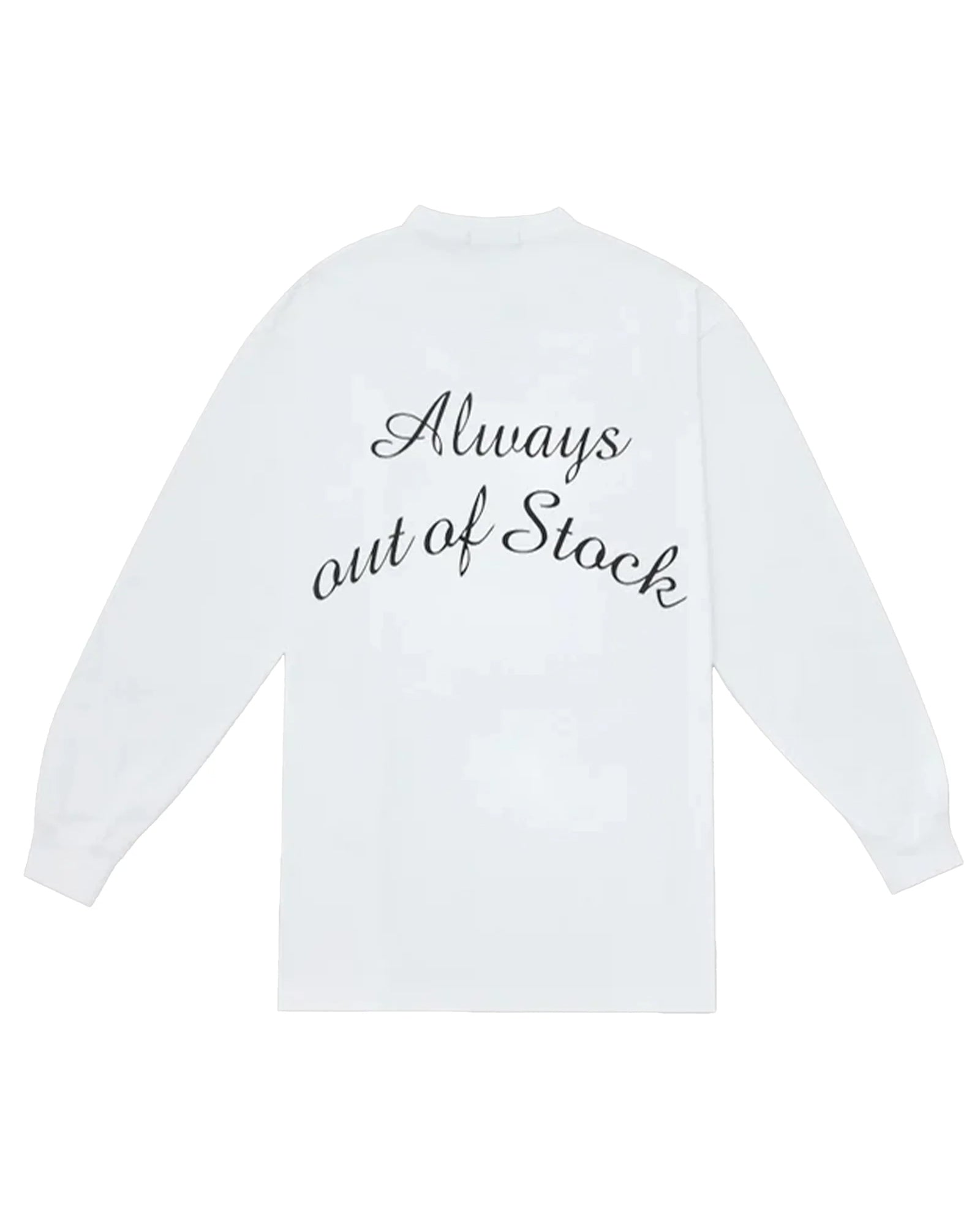 ALWAYS OUT OF STOCK・オールウェイズ アウト オブ ストック - L/S Tシャツ CLASSIC LOGO L/S TEE / WHITE