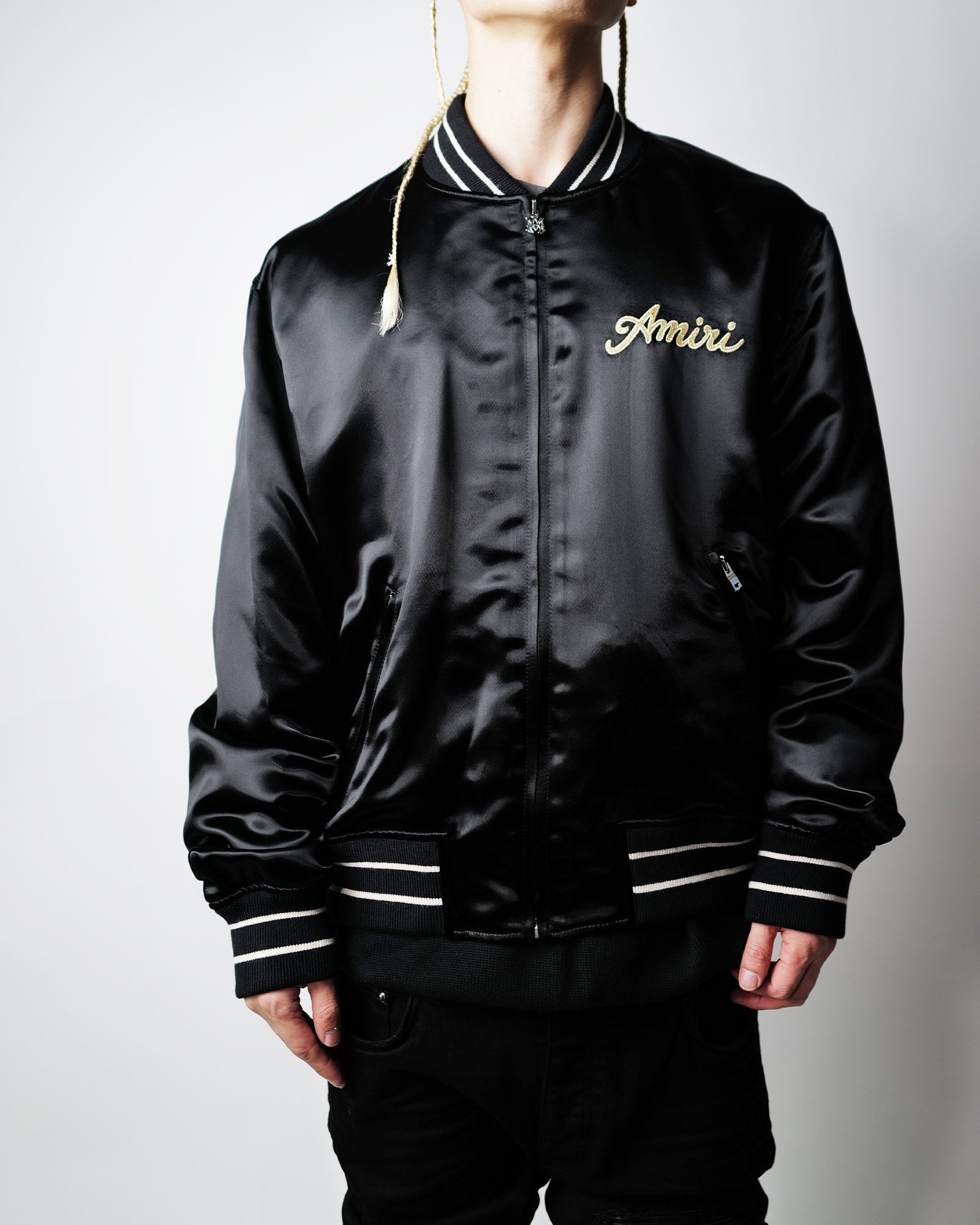 AMIRI・アミリ - ブルゾン CLUB AMIRI BOMBER JACKET / BLACK