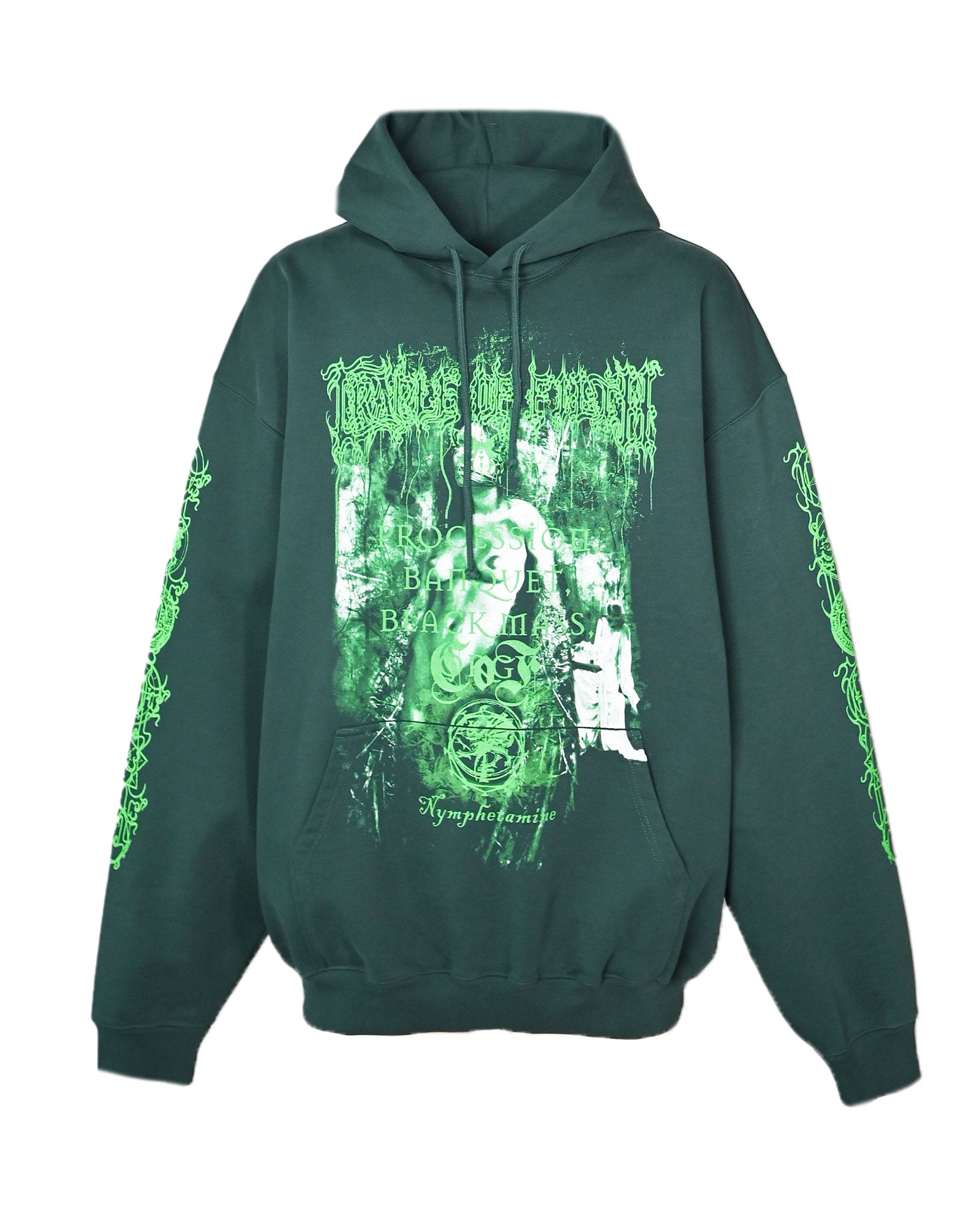 VETEMENTS・ヴェトモン - パーカー・フーディ COF NYMPHETAMINE OVERSIZED HOODIE / EMERALD GREEN