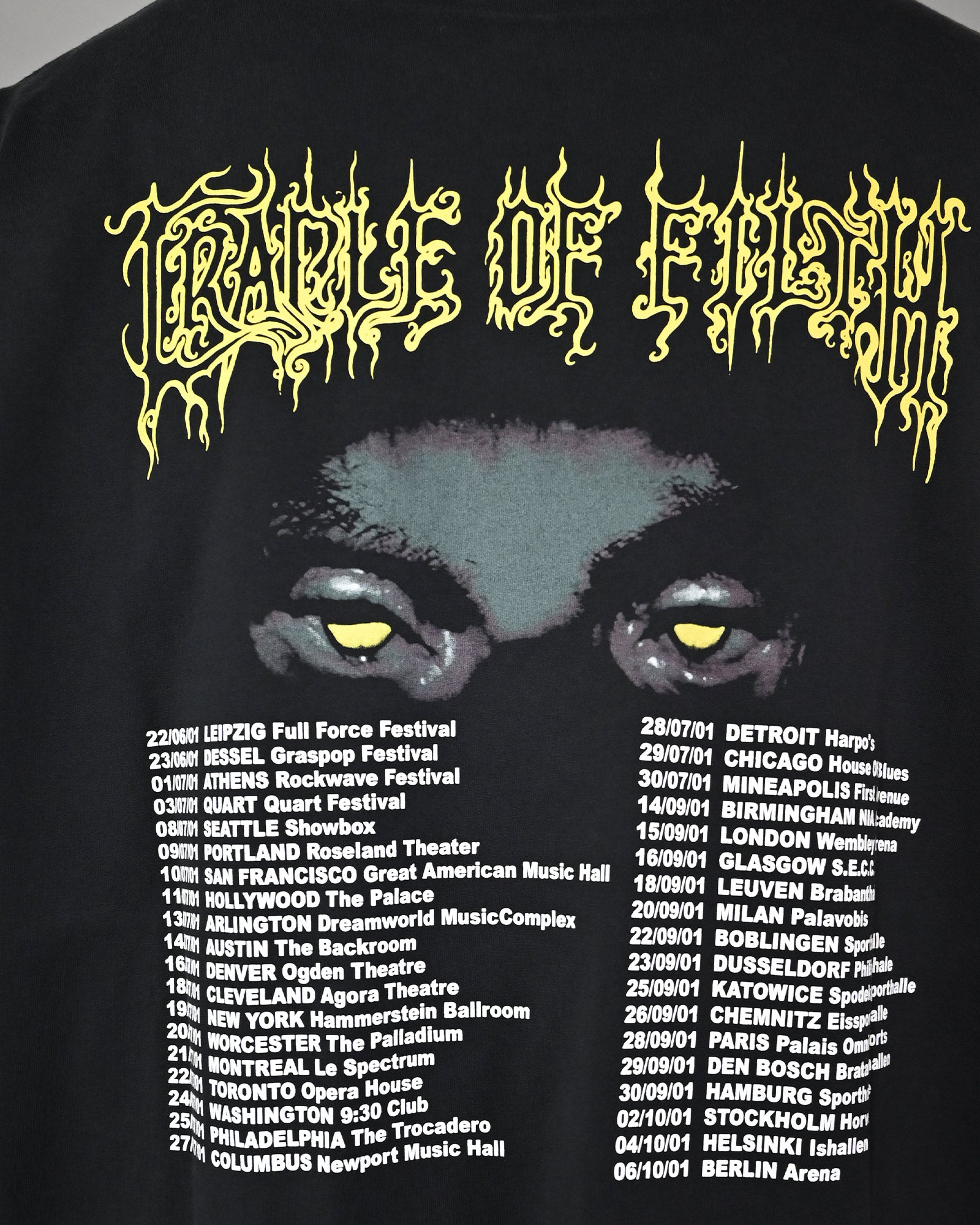 VETEMENTS・Vetements -  COF PANDAEMONAEON OVERSIZED T-SHIRT / WASHED BLACK