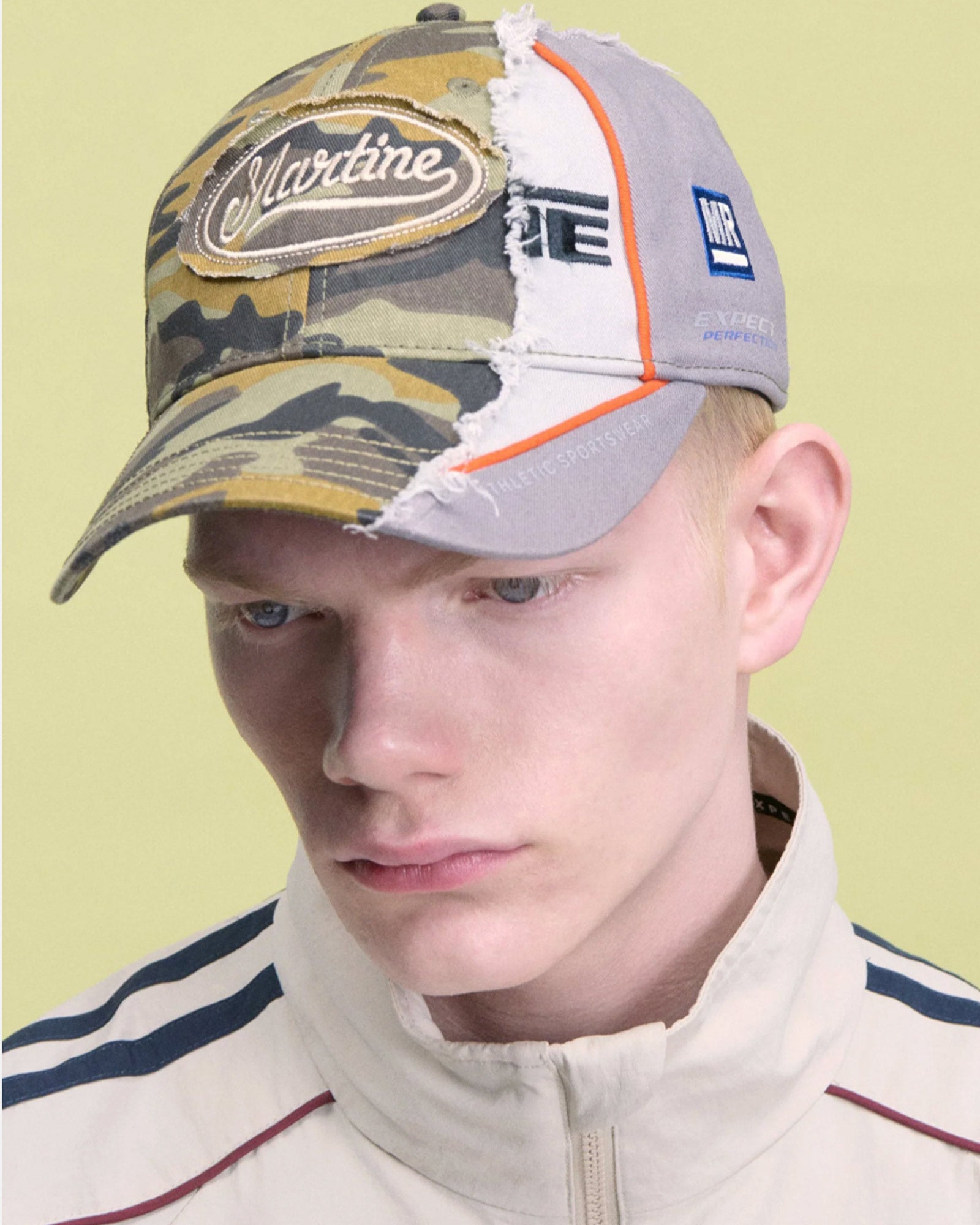 Martine Rose・マーティンローズ - キャップ COLLAGE CAP / GREEN
