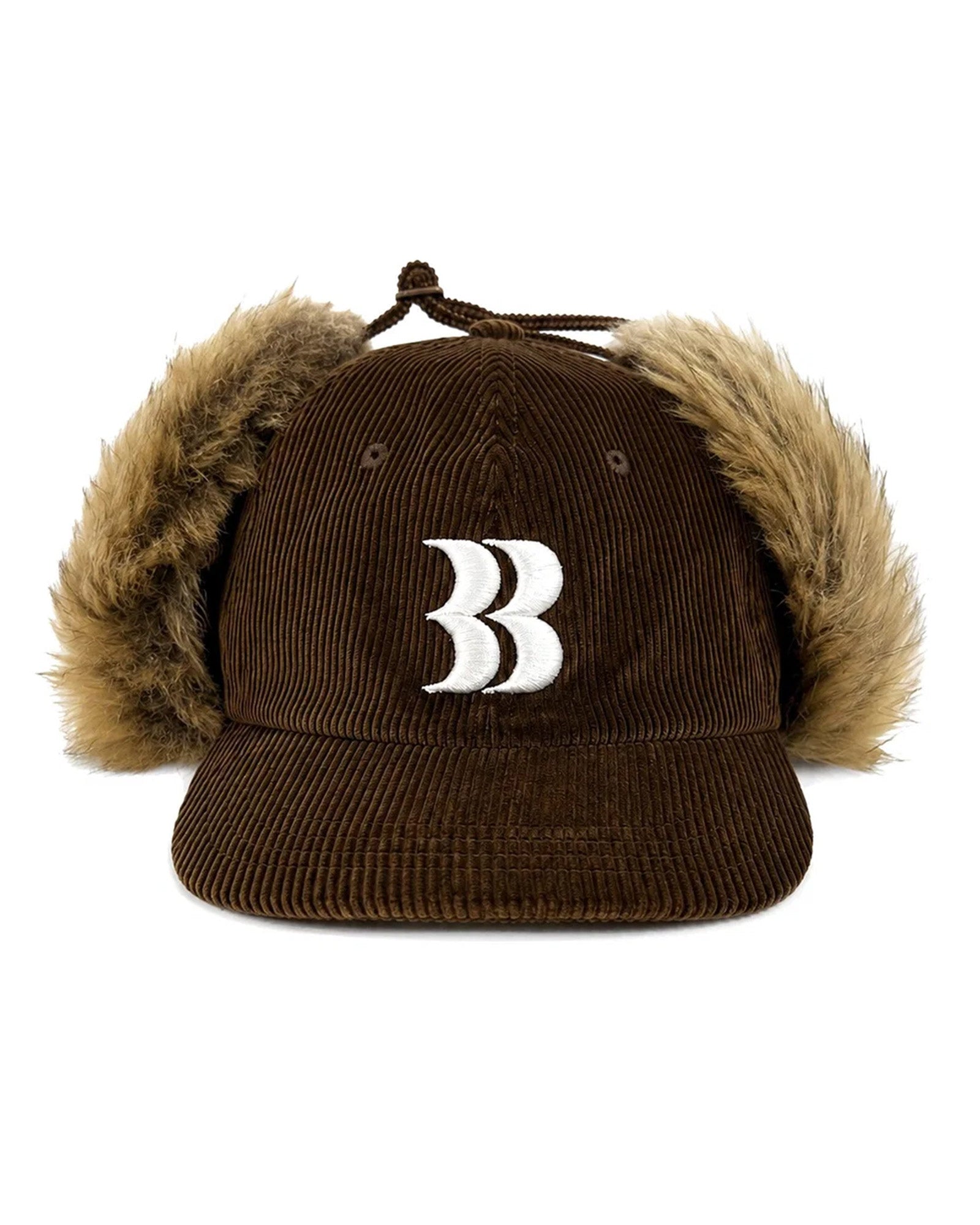 BASICKS・basics -  CORDUROY BB LOGO FLIGHT CAP / BROWN