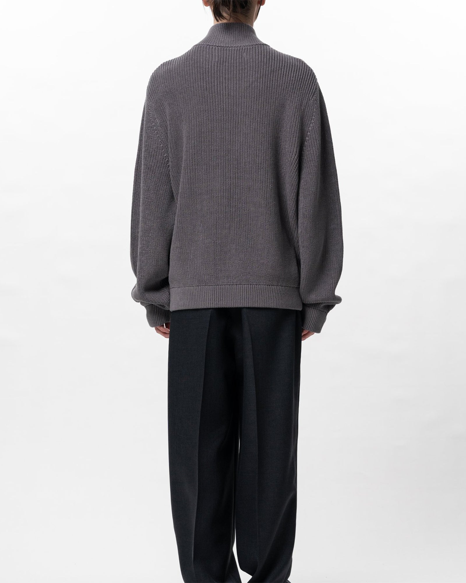 in・stru(men-tal).・イン・ストゥルメンタル - ニット・セーター COTTON HIGH DENSITY DRIVERS KNIT / LT.GRAY