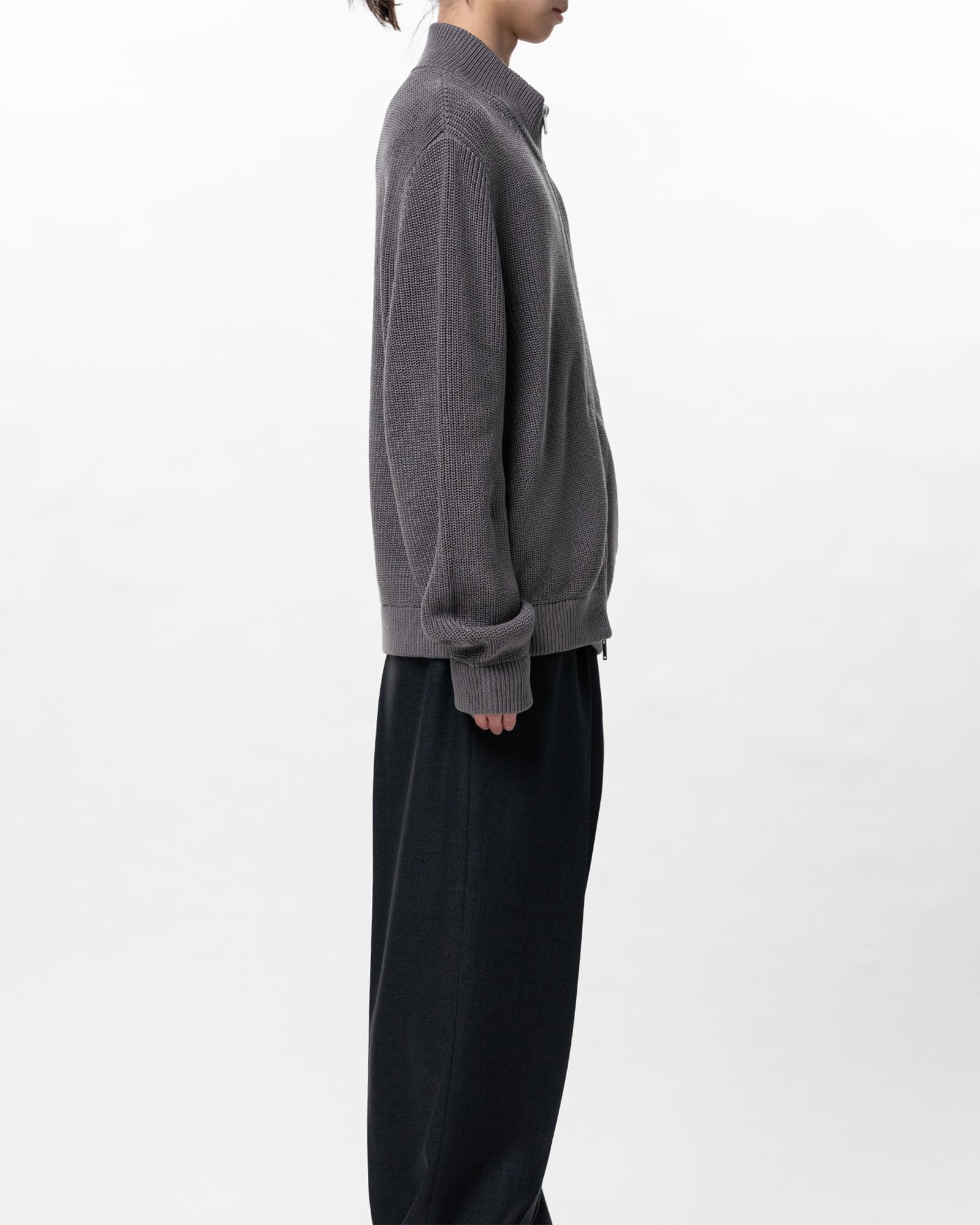 in・stru(men-tal).・イン・ストゥルメンタル - ニット・セーター COTTON HIGH DENSITY DRIVERS KNIT / LT.GRAY