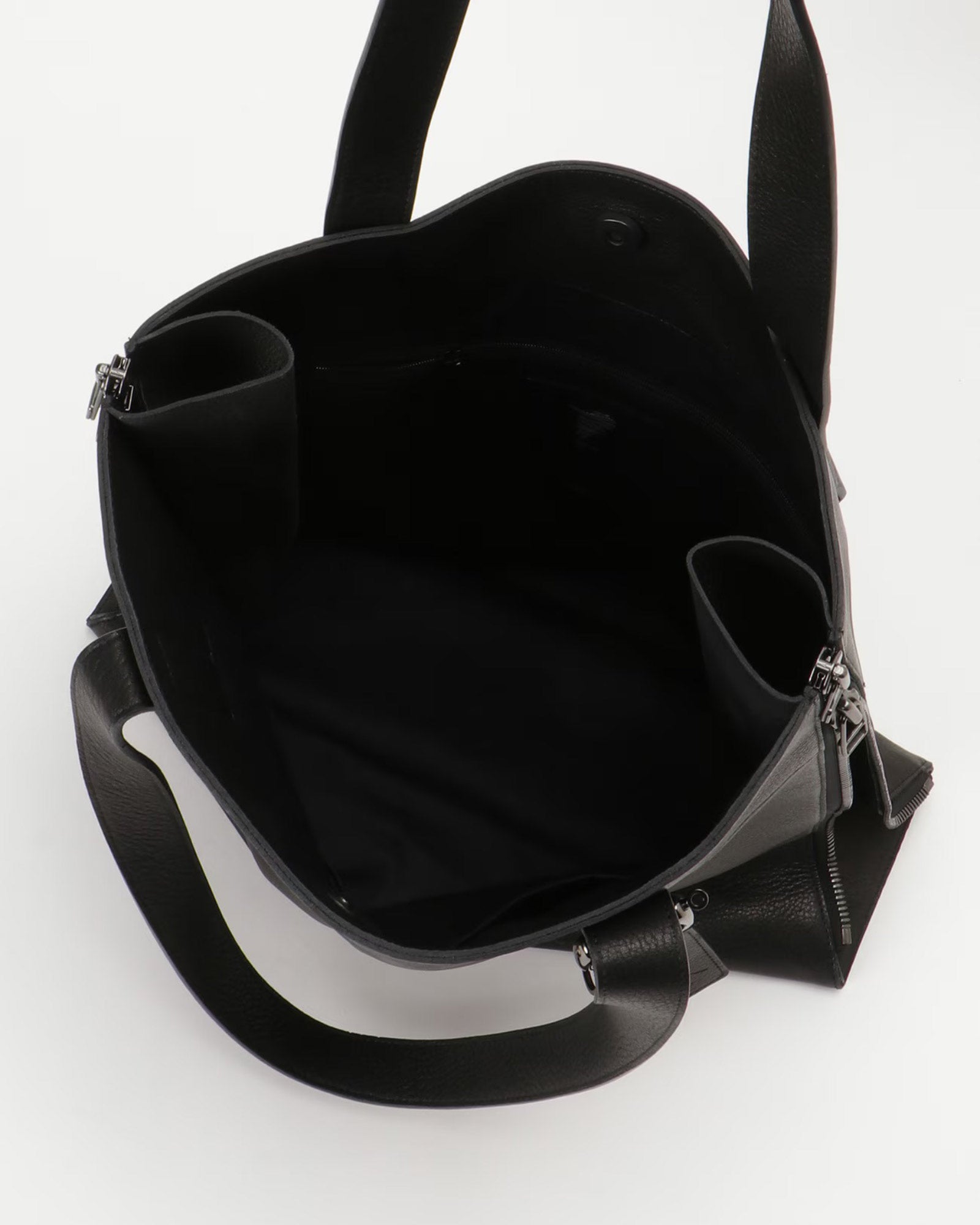 Yohji Yamamoto・ヨウジ ヤマモト - トートバッグ "ZIPPER TOTE" / BLACK