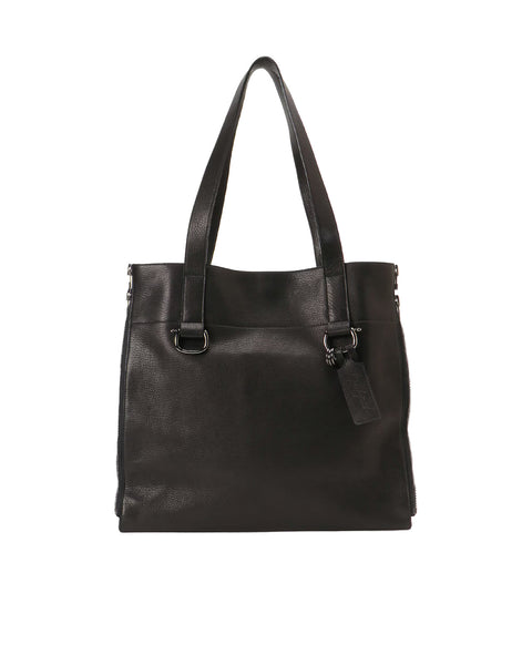 Yohji Yamamoto (ヨウジ ヤマモト) SS26 ZIPPER TOTE / BLACK | Detail