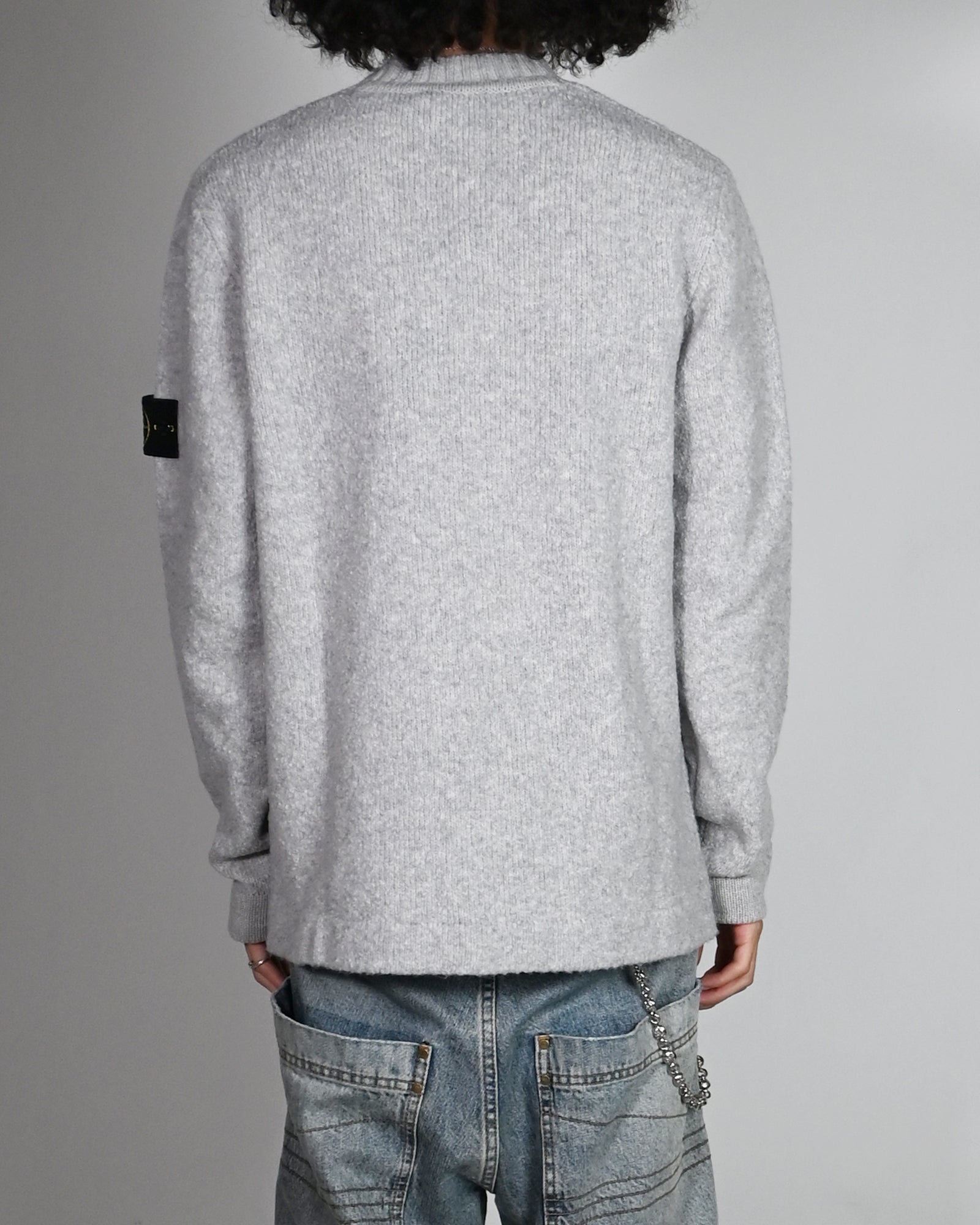 STONE ISLAND・ストーンアイランド - ニット・セーター CREWNECK KNIT / MELANGE GREY