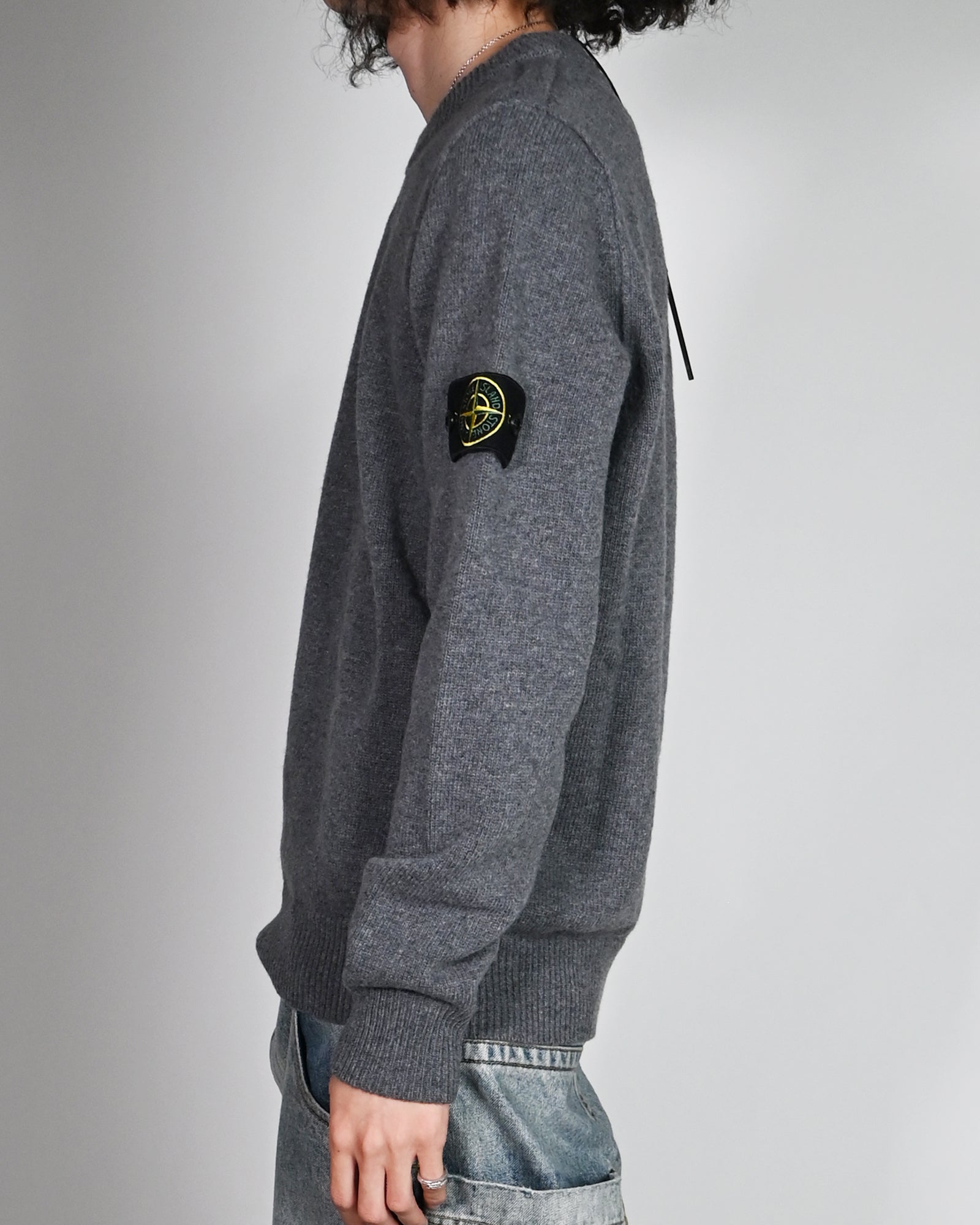 STONE ISLAND・ストーンアイランド - ニット・セーター CREWNECK KNIT / CEMENT MELANGE