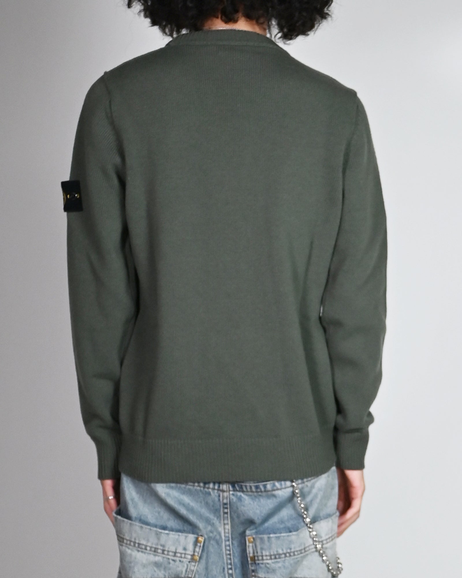 STONE ISLAND・ストーンアイランド - ニット・セーター CREWNECK KNIT / MILITARY GREEN