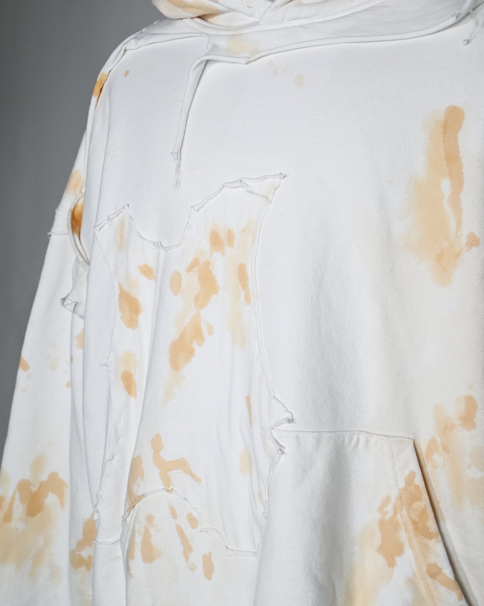 ALEXANDER DIGENOVA・アレキサンダー・ディジェノバ - パーカー・フーディ CUT OUT HOODIE /  WHITE RUST