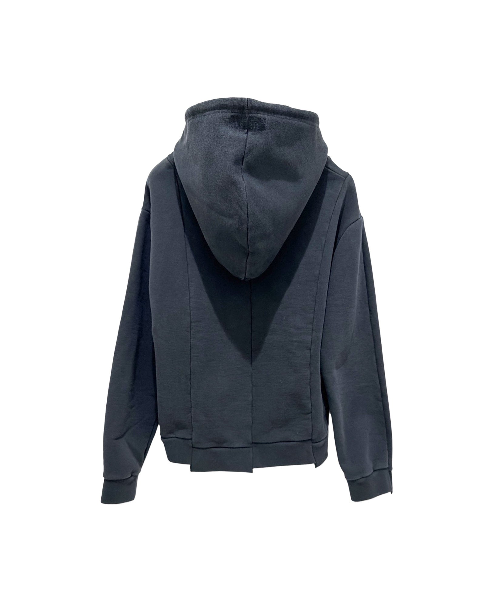 VETEMENTS・ヴェトモン - パーカー・フーディ CUT-UP FITTED HOODIE / BLACK