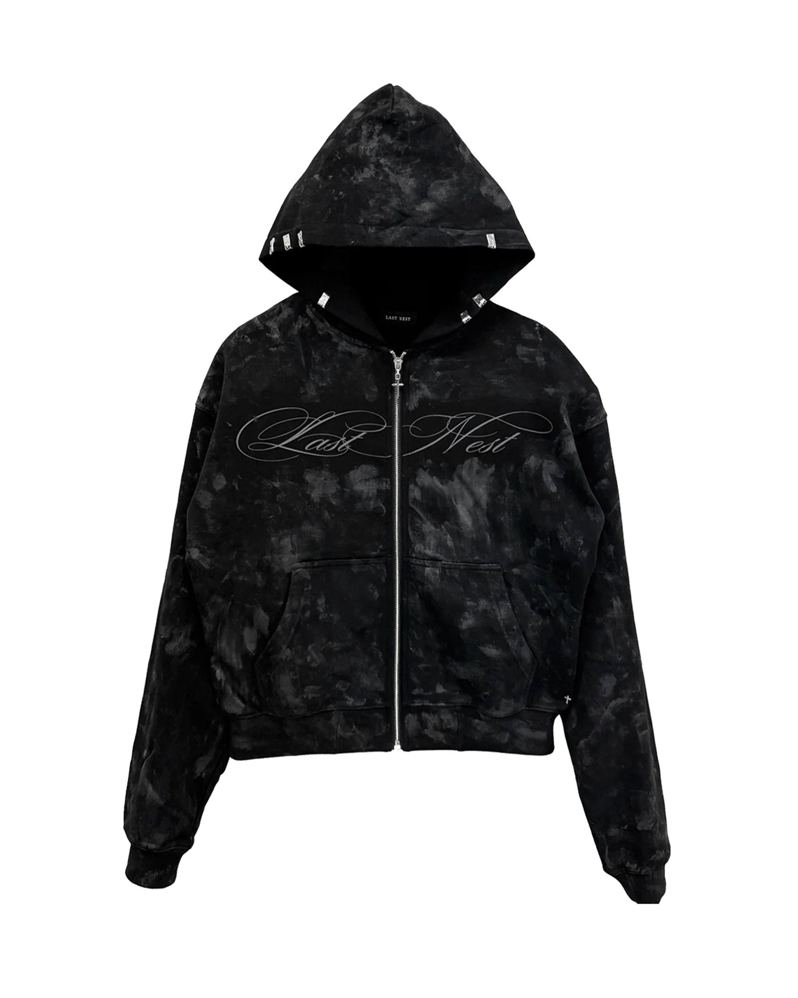 COATING LOGO HOODIE / BLACK