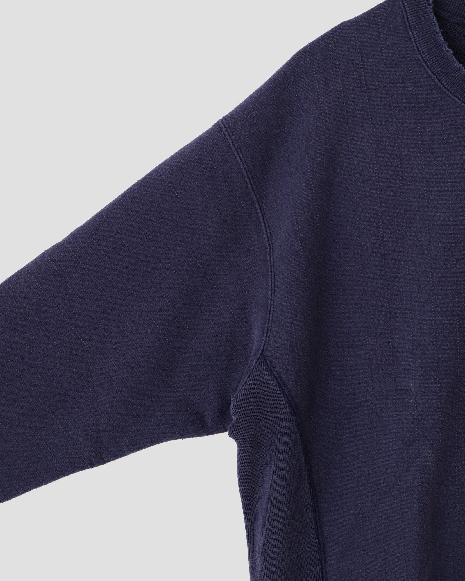 DEAR BORO・ディア・ボロ - スウェット DEAR BORO SASHIKO CREW NECK SWEATSHIRTS / BLUE