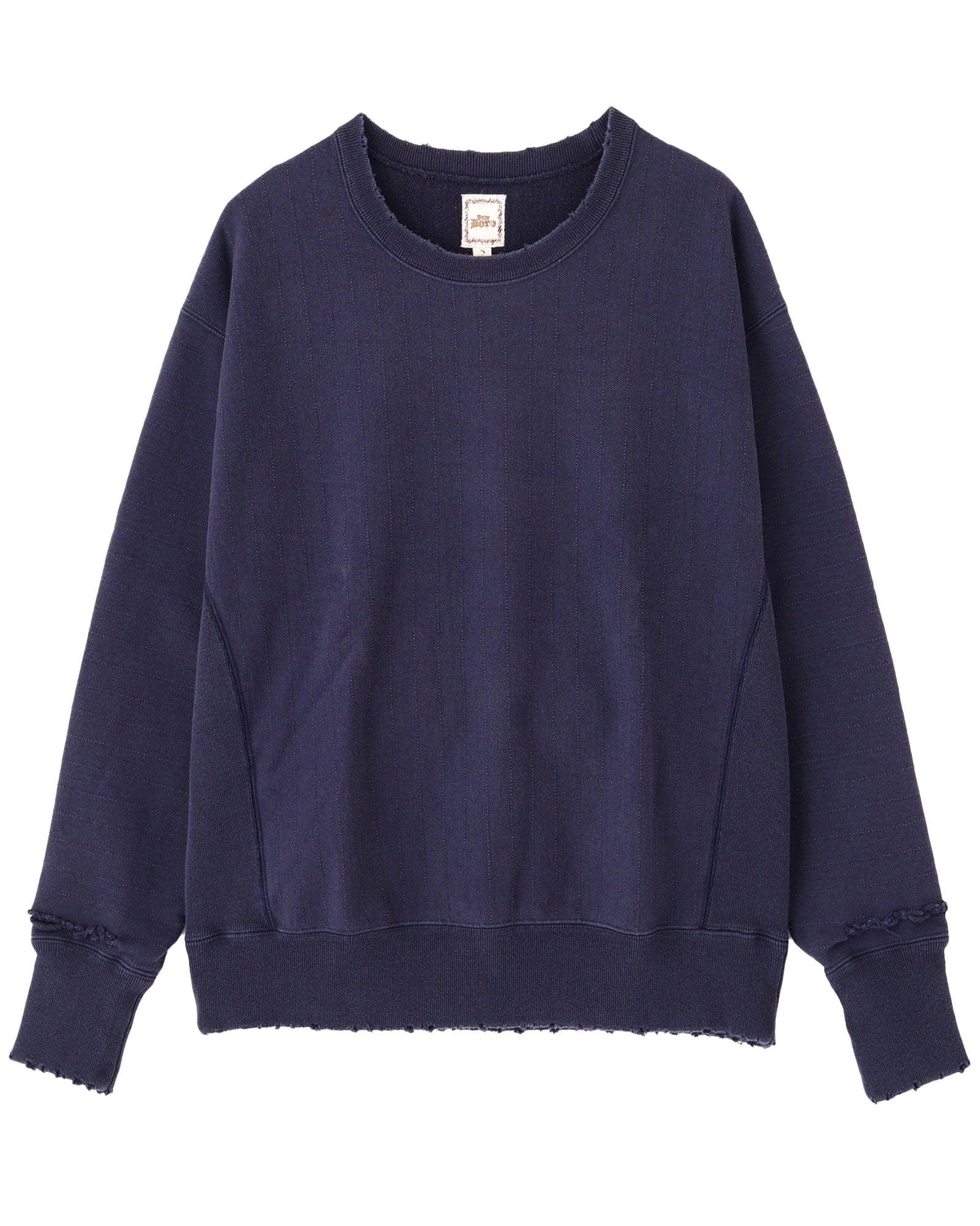DEAR BORO SASHIKO CREW NECK SWEATSHIRTS / BLUE