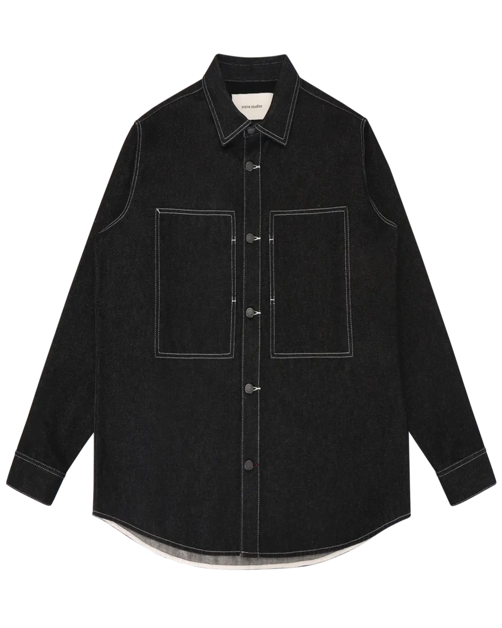 Entire studios・エンタイアスタジオ - ジャケット DENIM SHIRT / RAW BLACK