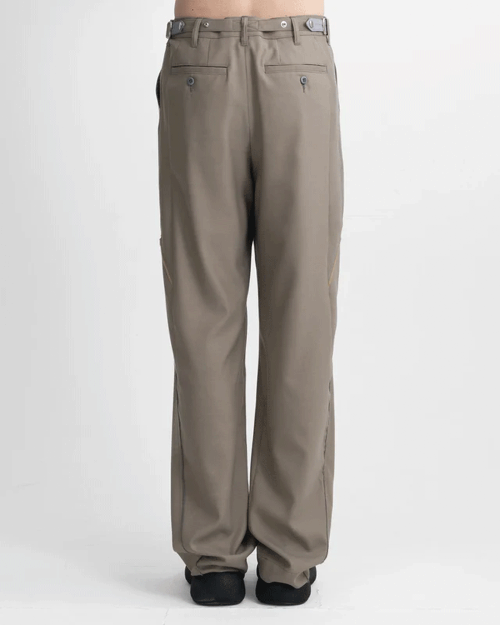 Tamme (タム) DENIM WOOL TRACK PANTS / BEIGE | Detail Application Tamme (タム) DENIM WOOL TRACK PANTS / BEIGE | Detail Application