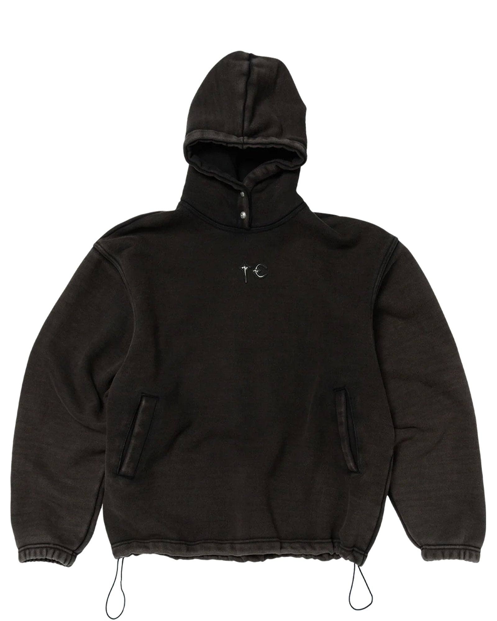 DEVIL PEACE PATCH HOODIE / BLACK