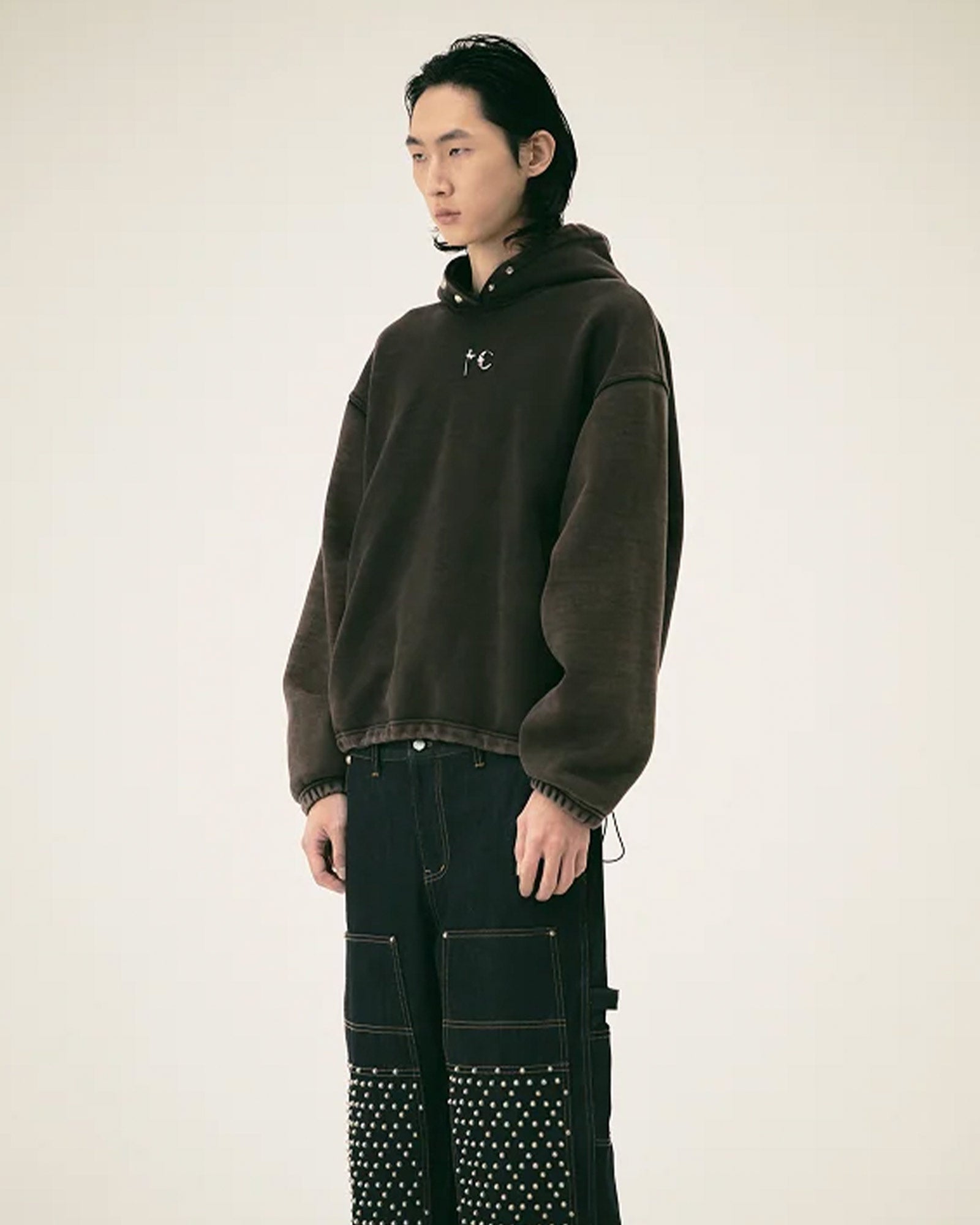 THUG CLUB・サグクラブ - パーカー・フーディ DEVIL PEACE PATCH HOODIE / BLACK