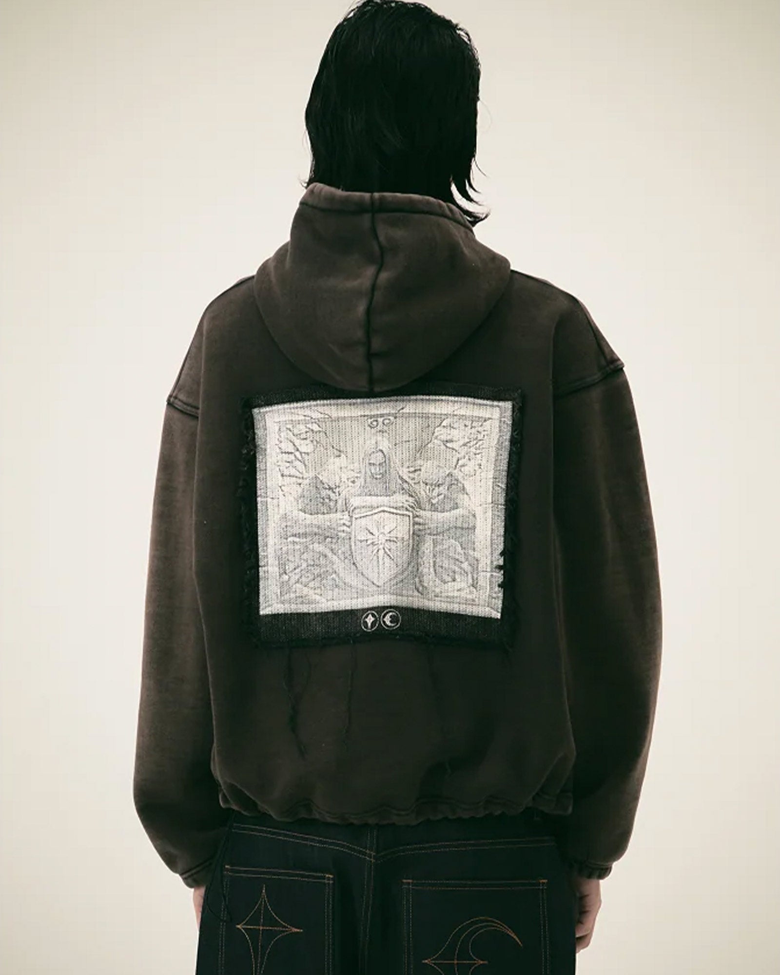 THUG CLUB・サグクラブ - パーカー・フーディ DEVIL PEACE PATCH HOODIE / BLACK