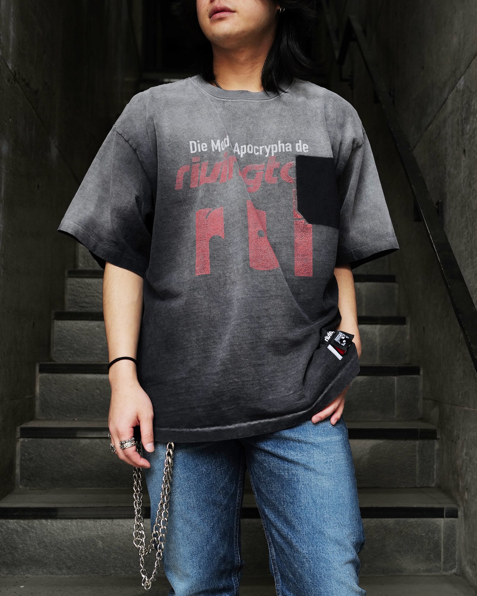 RRR123・リヴィントン ロイ レビス - Tシャツ・カットソー DIE MODA CVA TEE / VINTAGE BLACK
