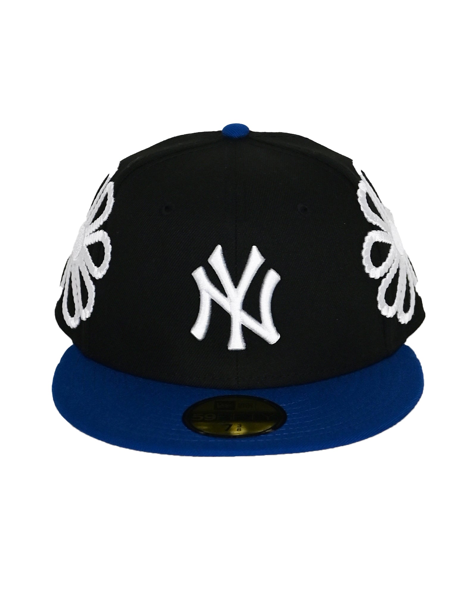 YANKEES PEARLZ EMBROIDERY HAT / BLACK/BLUE
