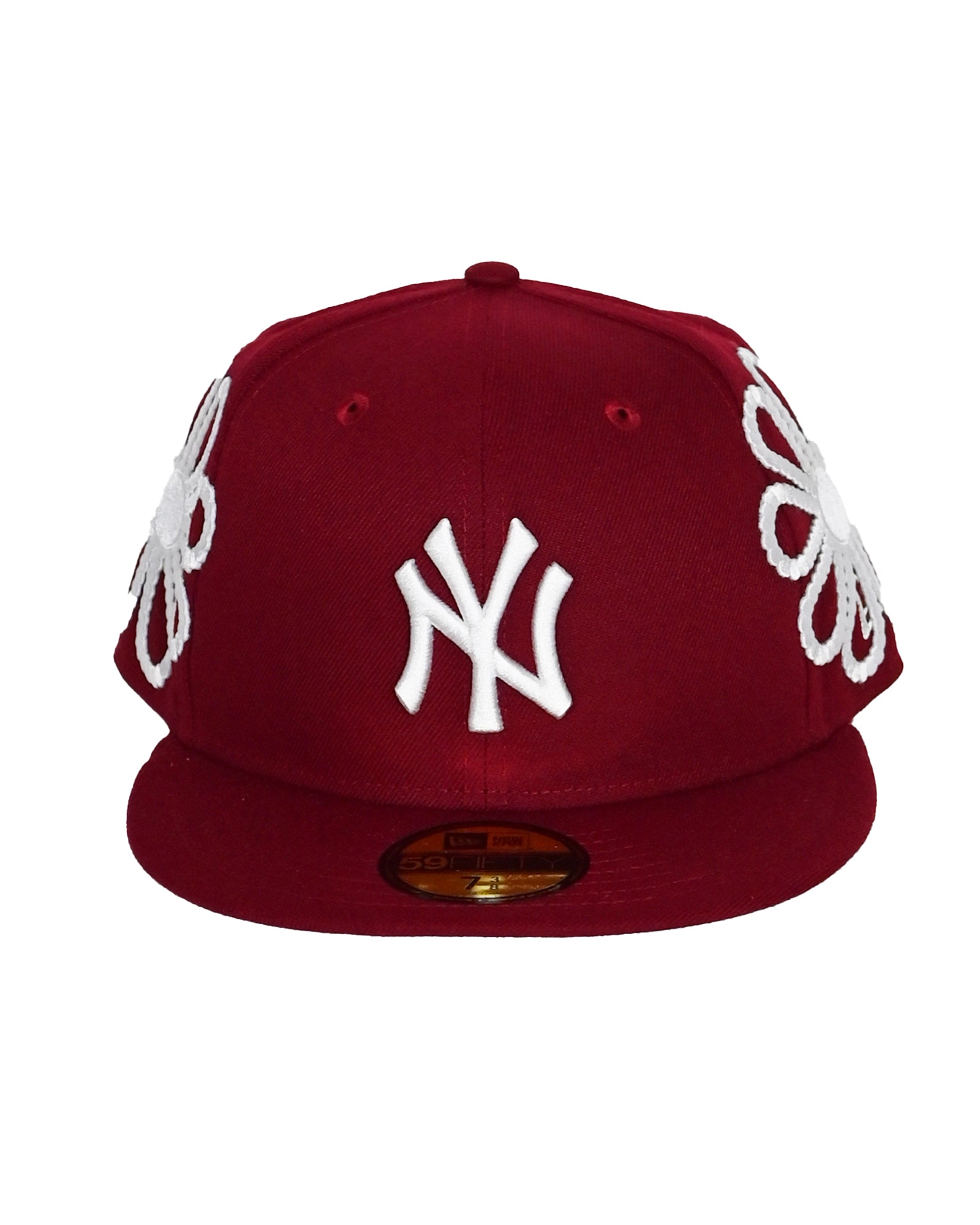 YANKEES PEARLZ EMBROIDERY HAT / BURGUNDY