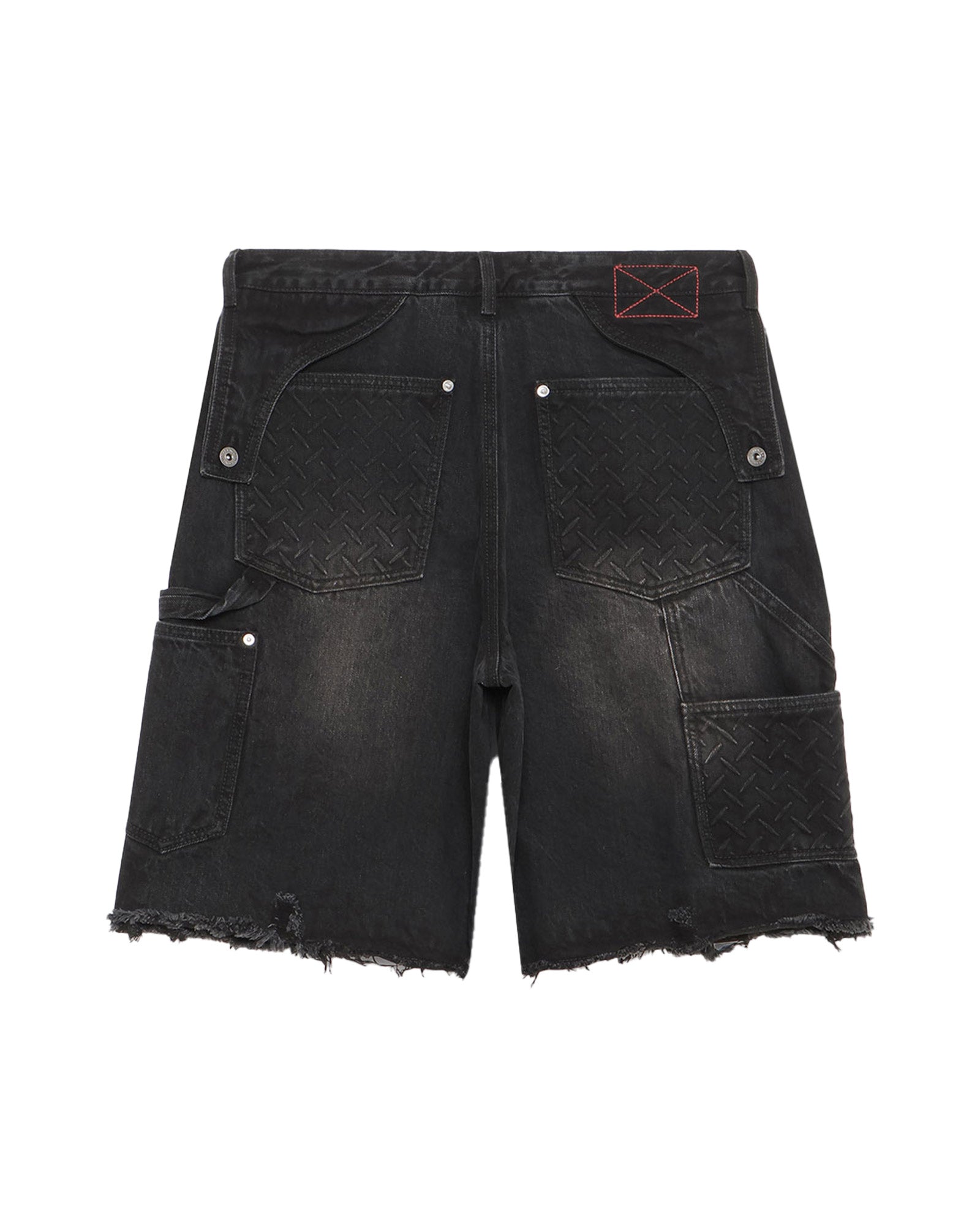 MLVINCE・メルヴィンス - デニムパンツ DOUBLE KNEE HOLSTER DENIM SHORTS / BLACK