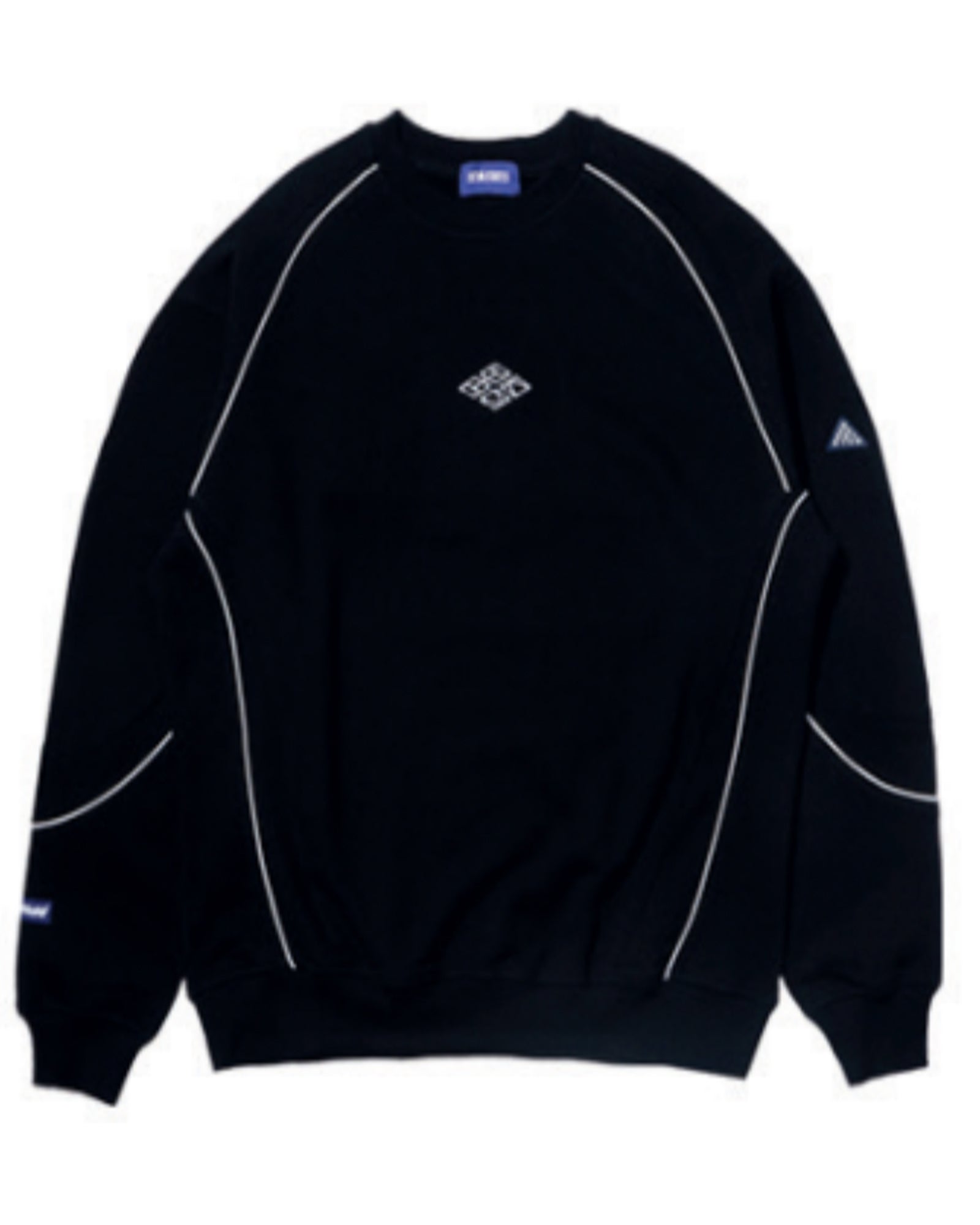 CREWNECK SWEATSHIRT - PANEL / BLACK