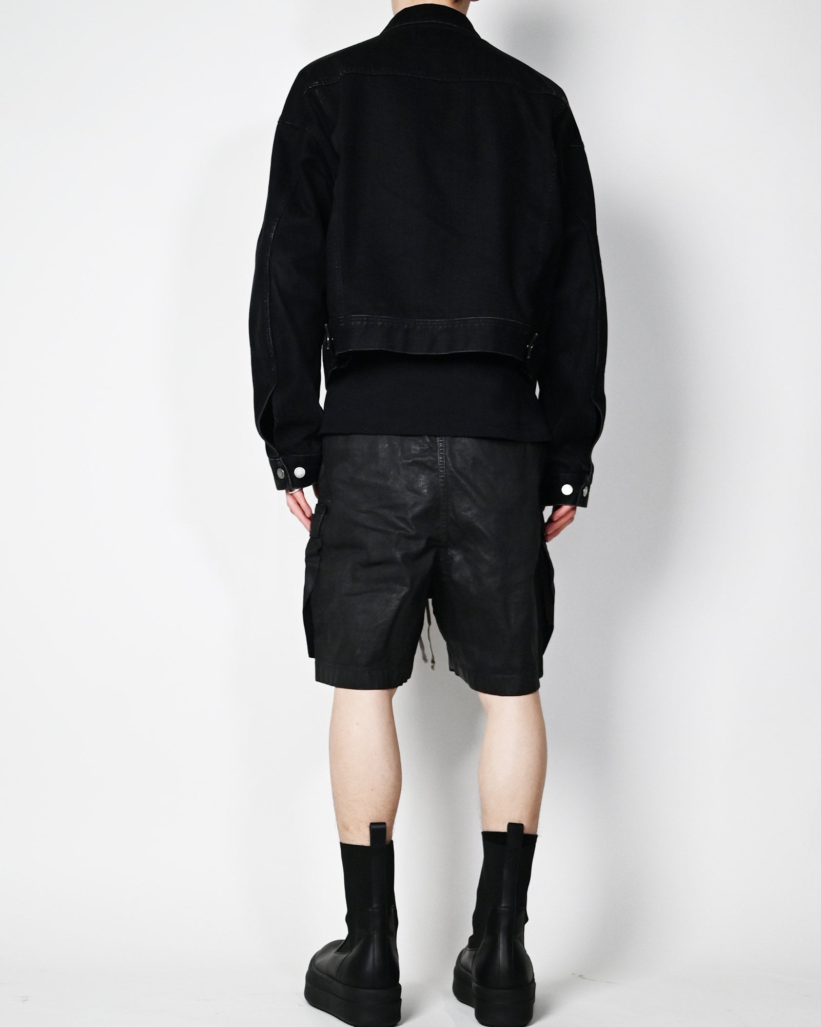 RICK OWENS DRKSHDW・リックオウエンス ダークシャドウ - ハーフ・ショートパンツ CARGOBELA SHORTS / BLACK