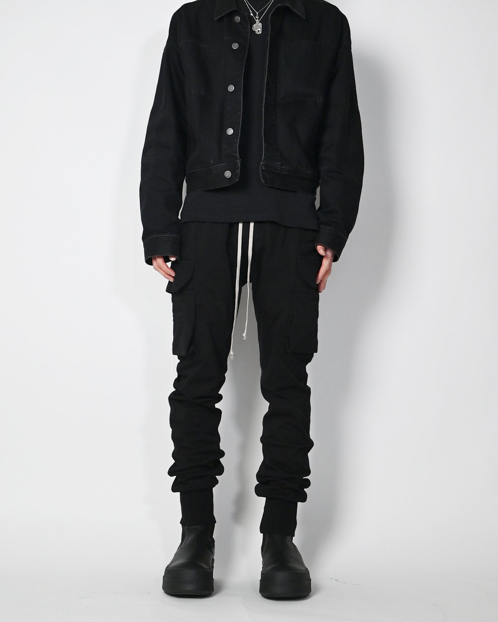 RICK OWENS DRKSHDW・リックオウエンス ダークシャドウ - デニムパンツ MASTODON CUT / BLACK