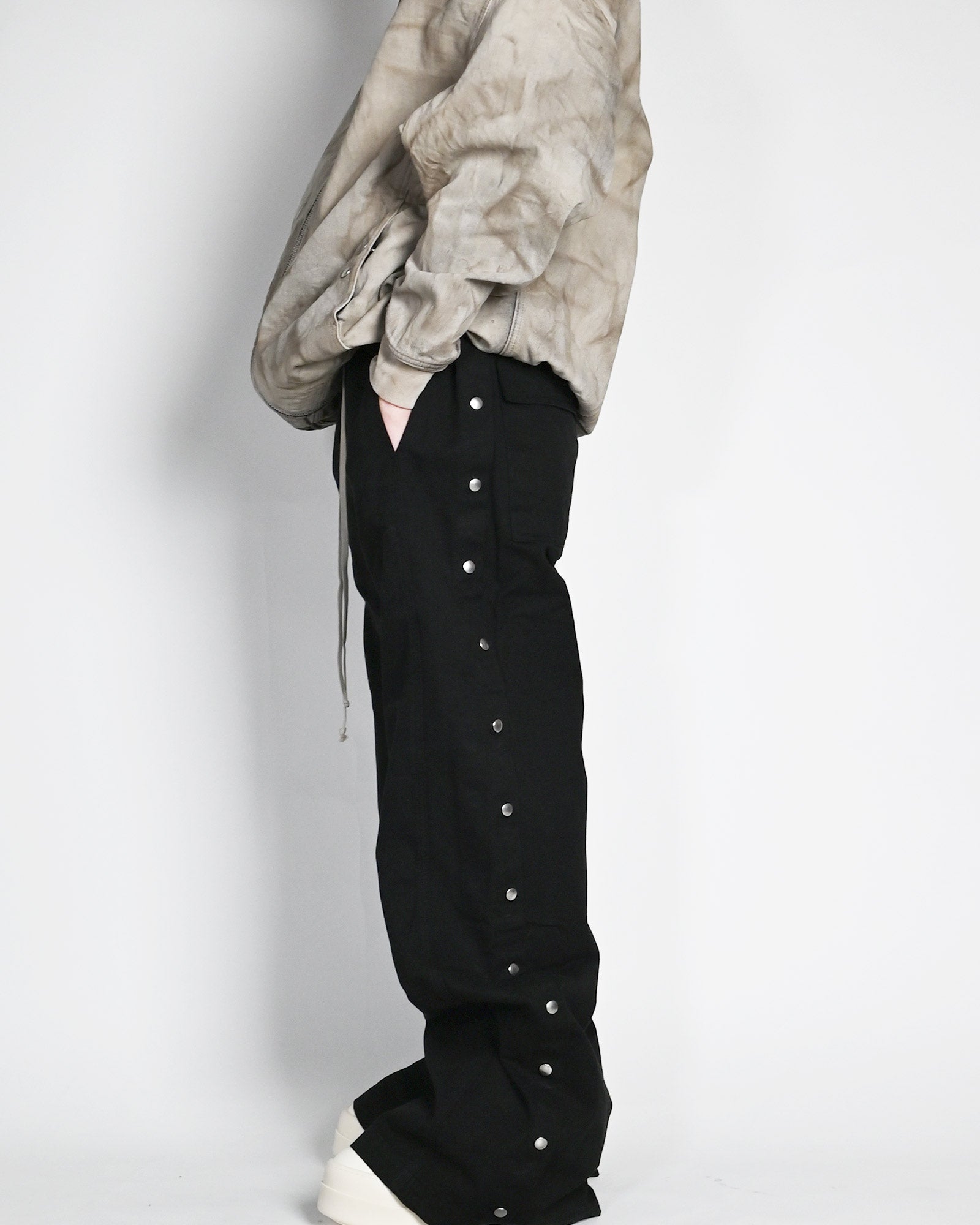 RICK OWENS DRKSHDW・リックオウエンス ダークシャドウ - その他パンツ WIDE PUSHER PANTS / BLACK