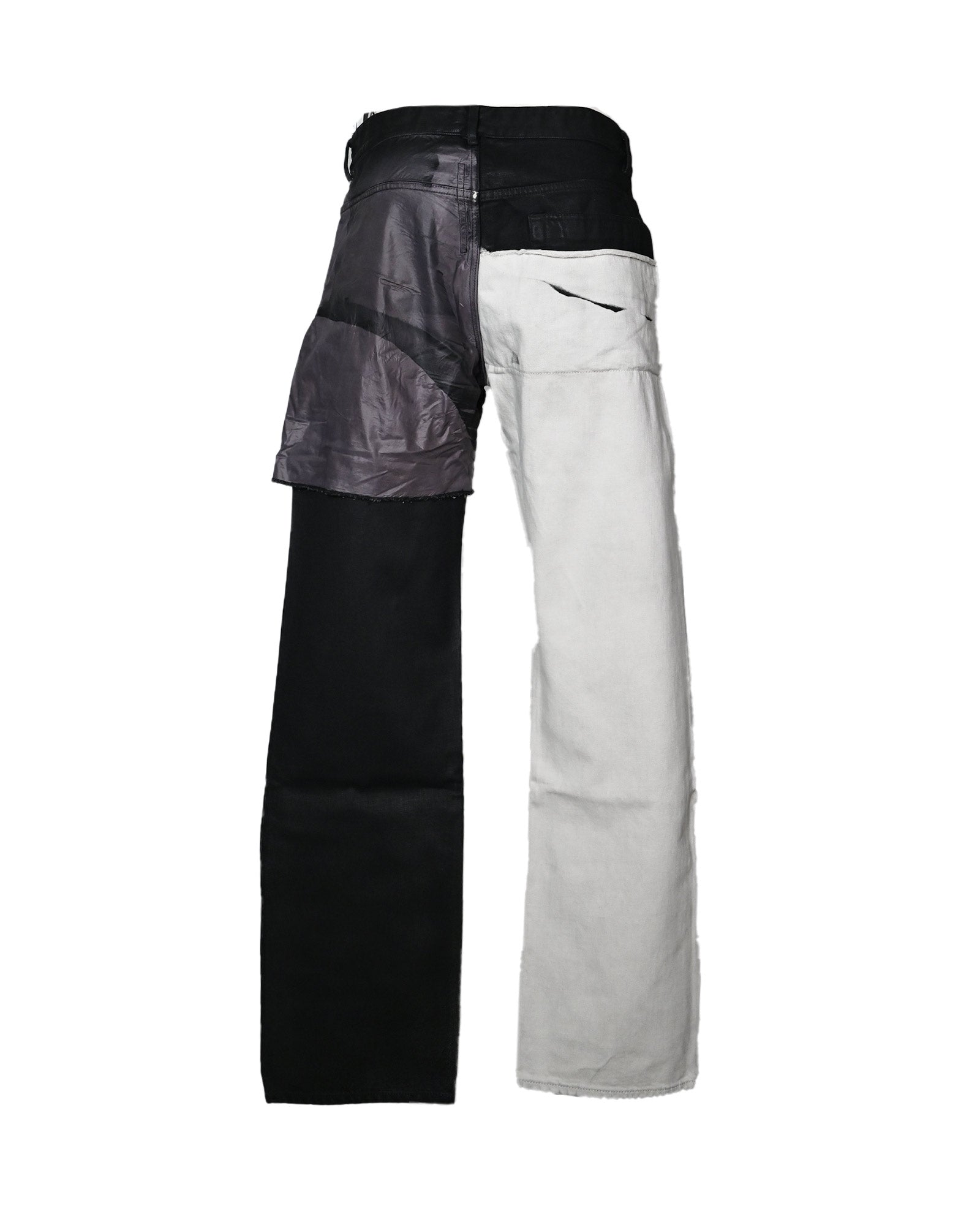 RICK OWENS DRKSHDW・リックオウエンス ダークシャドウ - デニムパンツ PANTALONI IN DENIM - FOGCUT / BLACK/MILK
WASH/BLACK