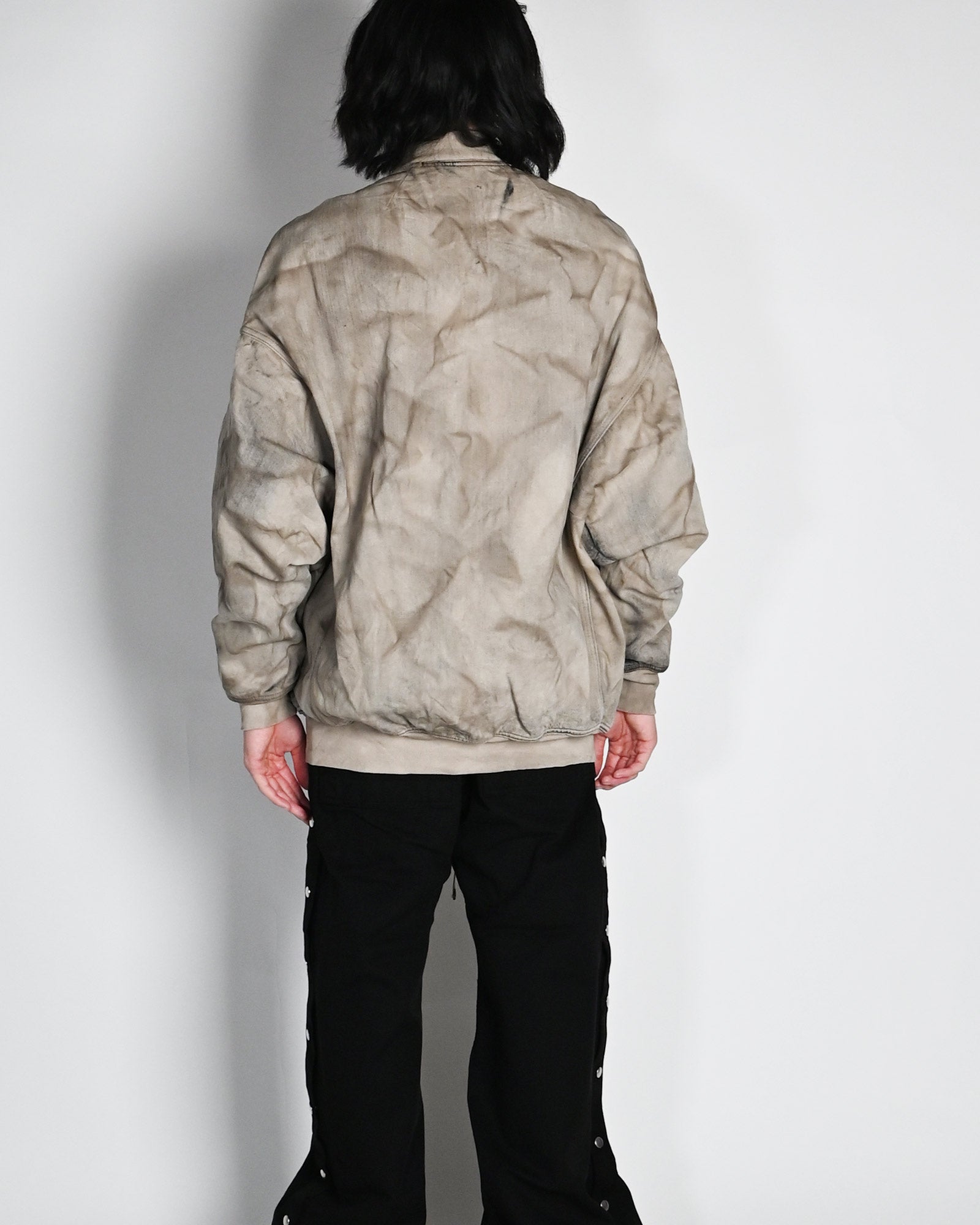 RICK OWENS DRKSHDW・リックオウエンス ダークシャドウ - ジャケット BOMBER IN DENIM - JUMBO FLIGHT / DUST