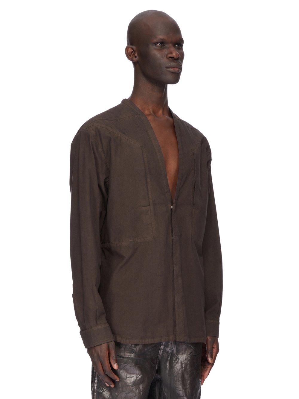 RICK OWENS DRKSHDW・リックオウエンス ダークシャドウ - アウター・ジャケット CAMICIA - LS LARRY JUMBO FOGPOCKET SHIRT / DARK DUST