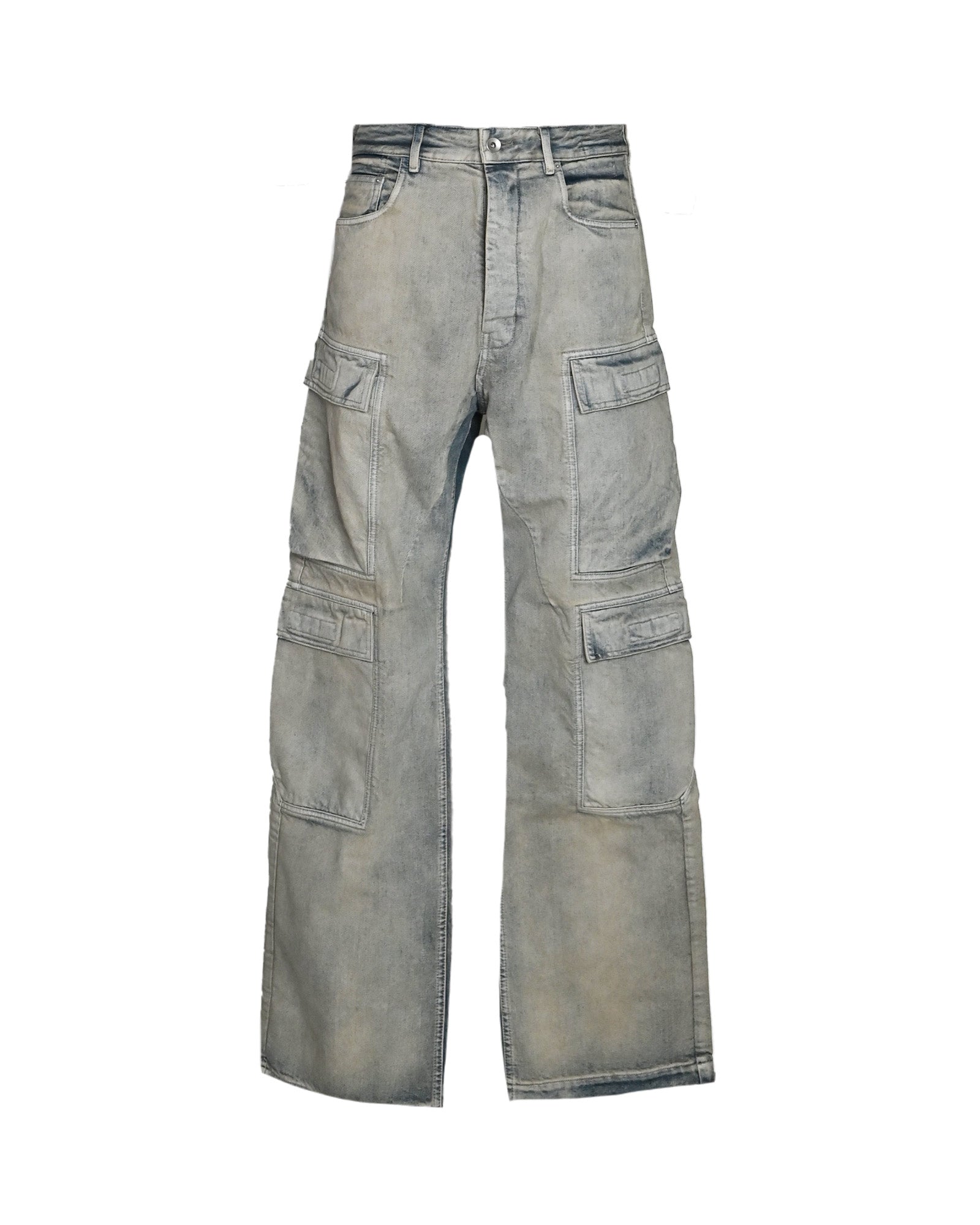 PANTALONI IN DENIM - DOUBLE CARGO JEANS / MINERAL PEARL