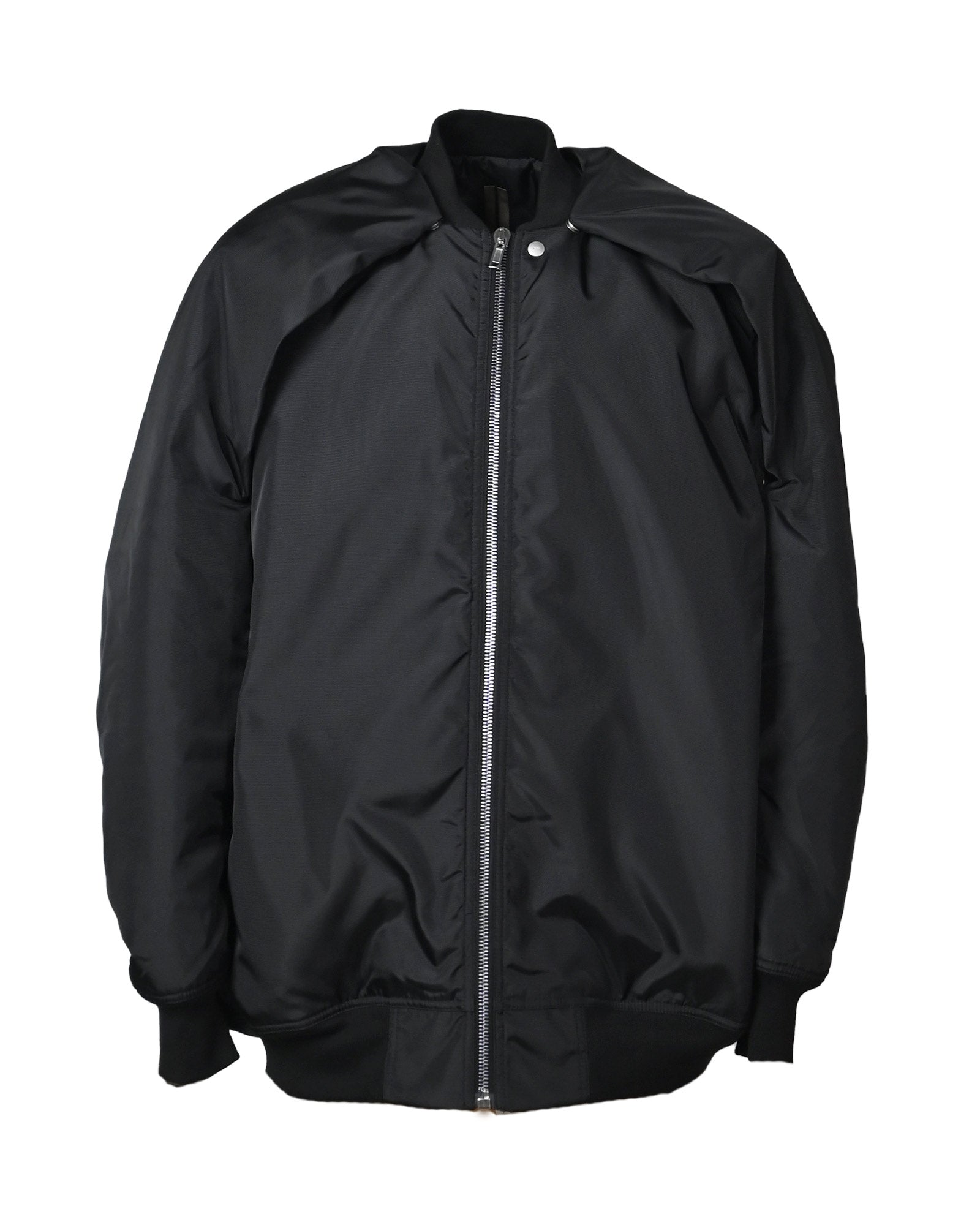 RICK OWENS DRKSHDW・リックオウエンス ダークシャドウ - ナイロンジャケット BOMBER IMBOTTITO - CONVERTIBLE JUMBO PETER FLIGHT / BLACK