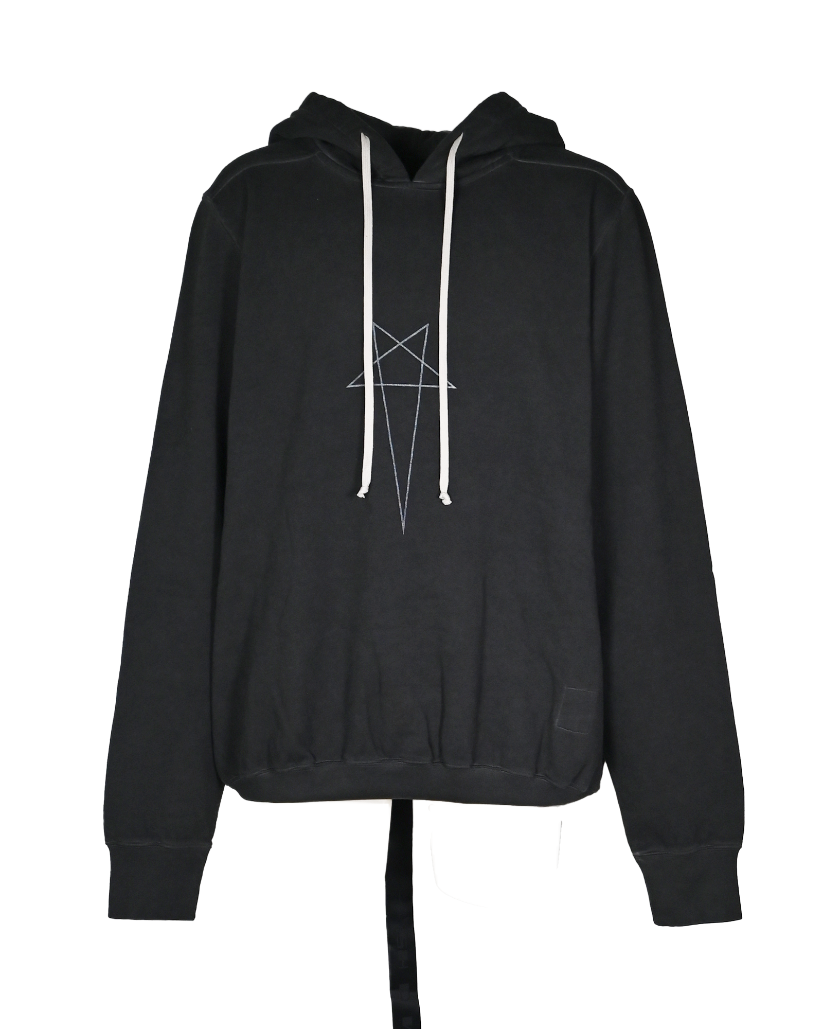 RICK OWENS DRKSHDW・リックオウエンス ダークシャドウ - パーカー・フーディ OVERSIZED HOODIE 
/ FADED BLACK/SILVER