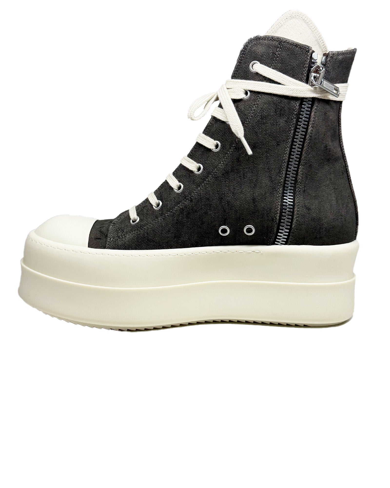 RICK OWENS DRKSHDW・リックオウエンス ダークシャドウ - ハイカットスニーカー MEG BUMPER SNEAKS / DUST/MILK/MILK
