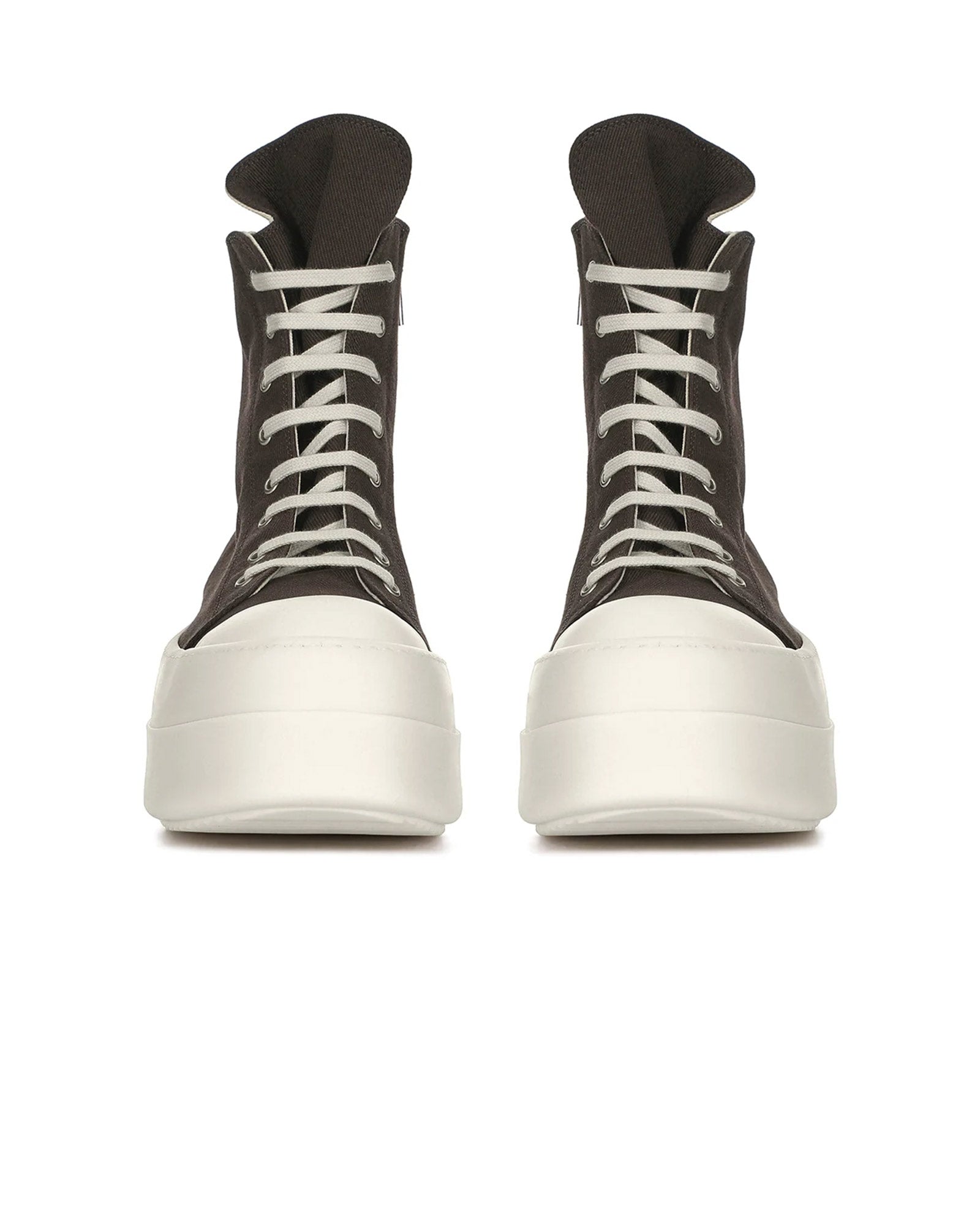 RICK OWENS DRKSHDW・リックオウエンス ダークシャドウ - ハイカットスニーカー MEG BUMPER SNEAKS / DUST/MILK/MILK